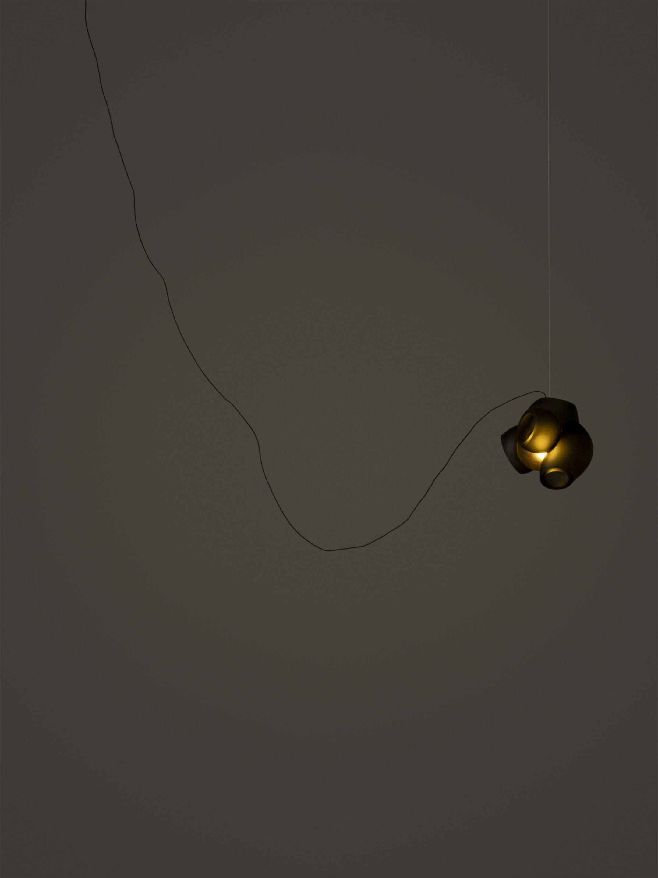 100 1 Sculptural Cable Black Grey Dark