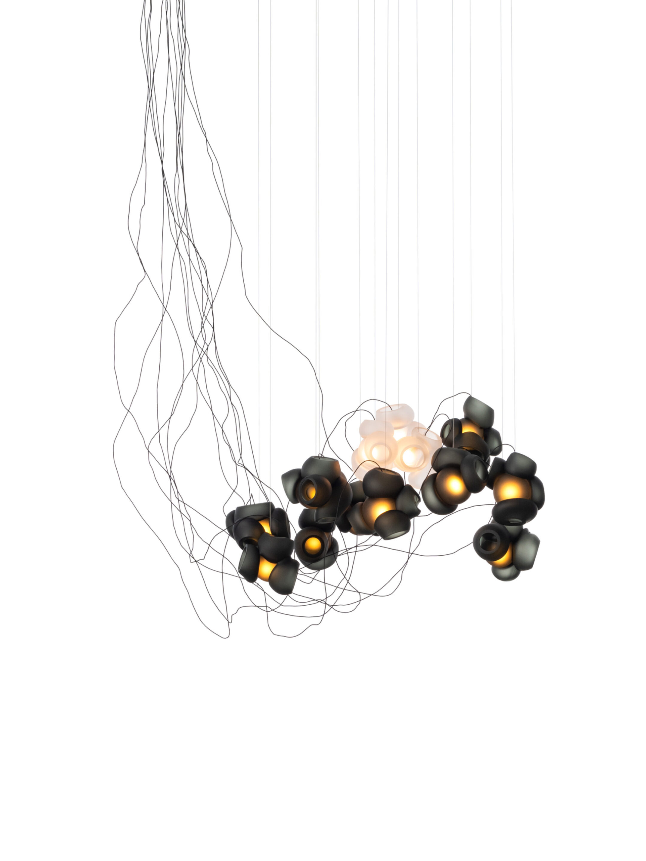 100 13 Sculptural Cable Black Greyw Clear On