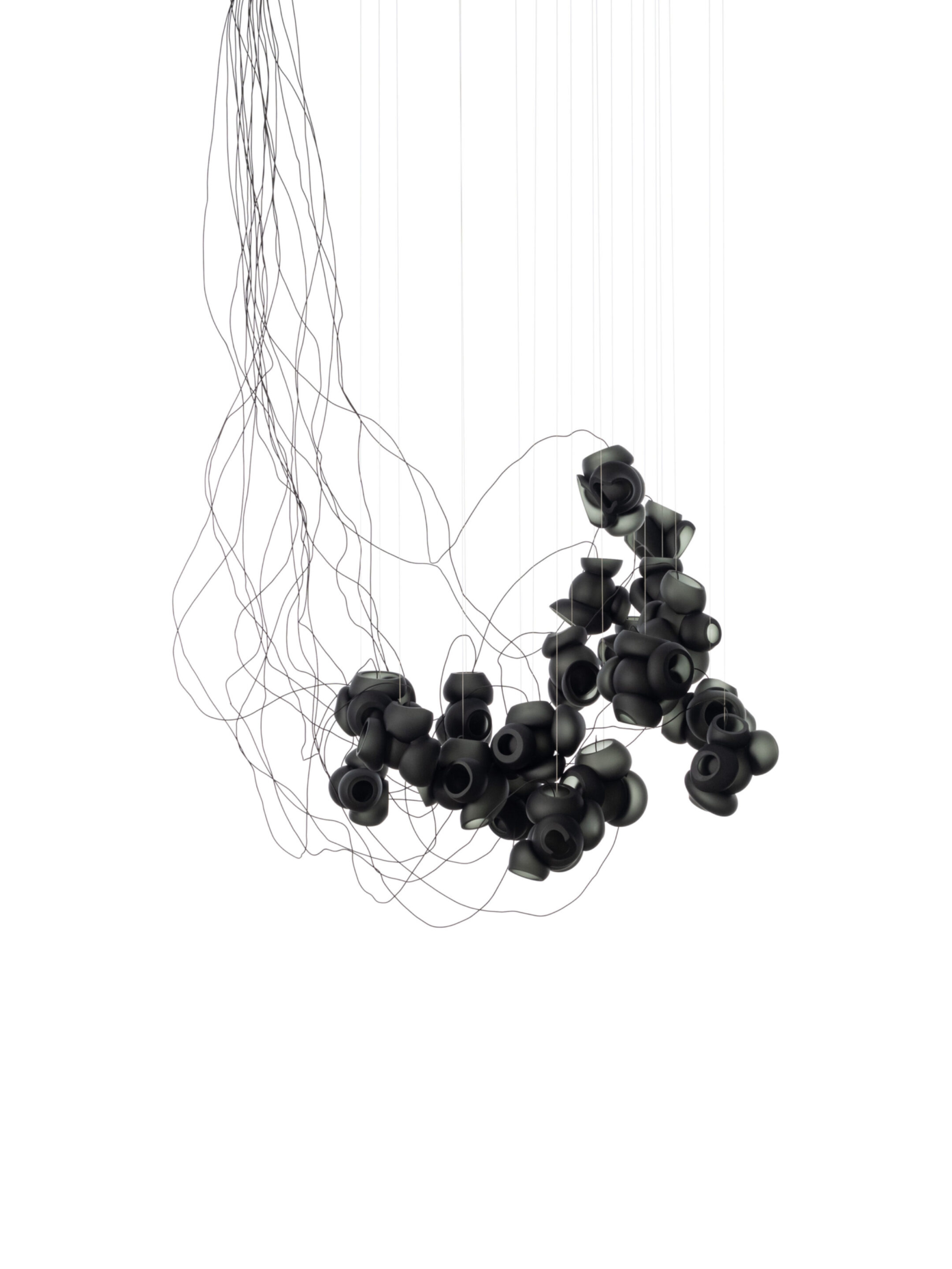 100 19 Sculptural Cable Black Grey Off