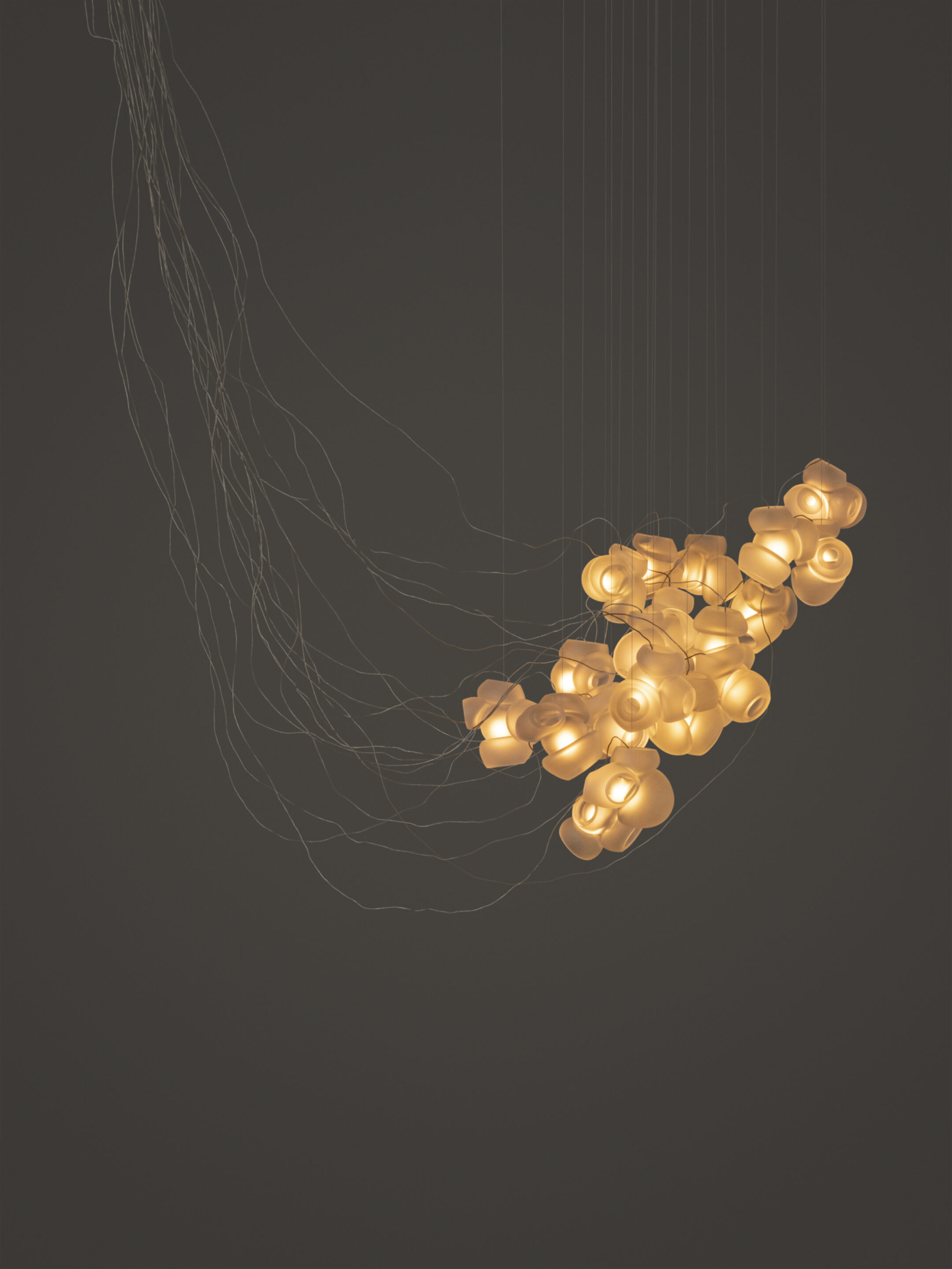 100 19 Sculptural Cable Nickel Clear Dark