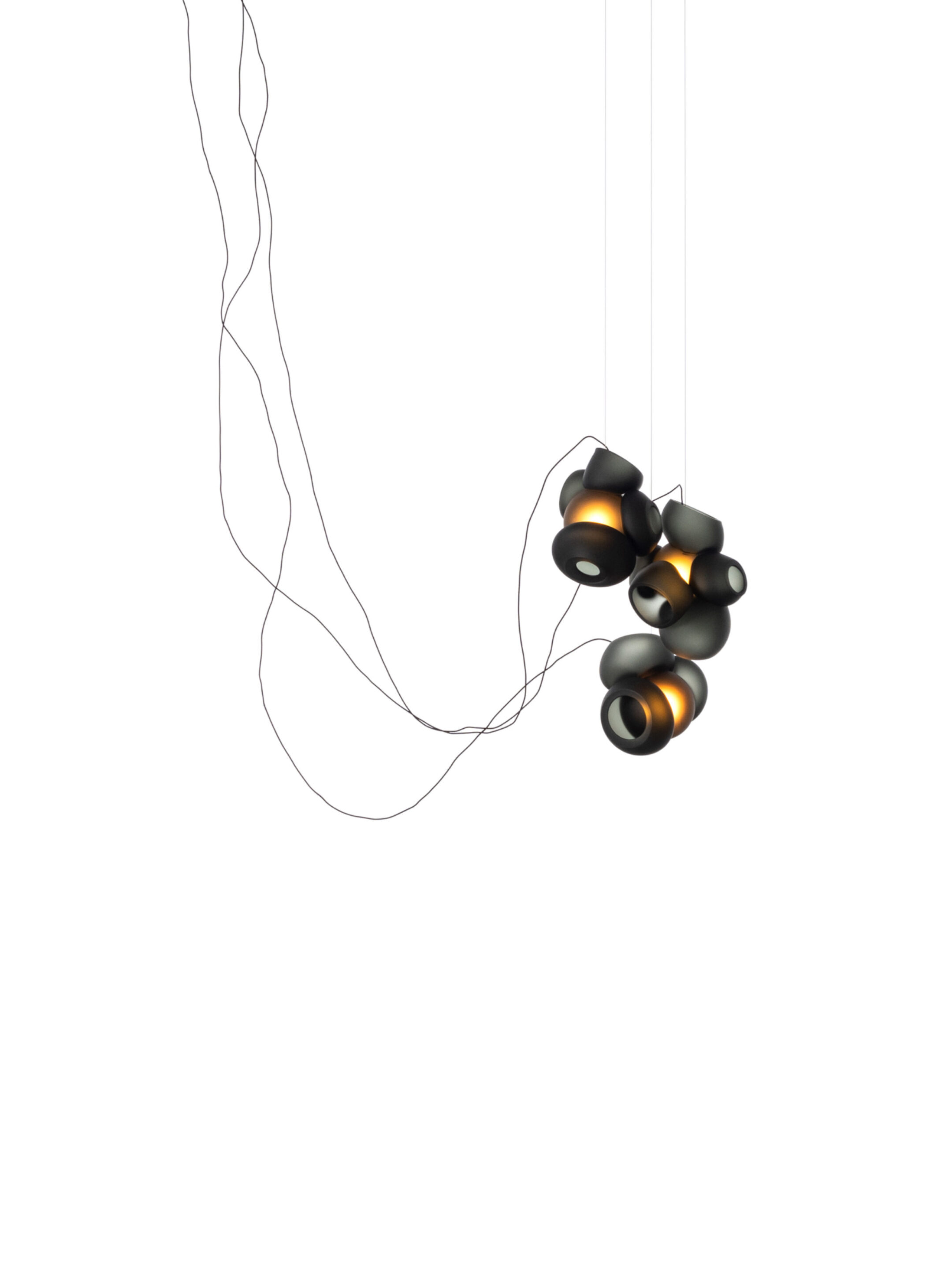 100 3 Sculptural Cable Black Grey On