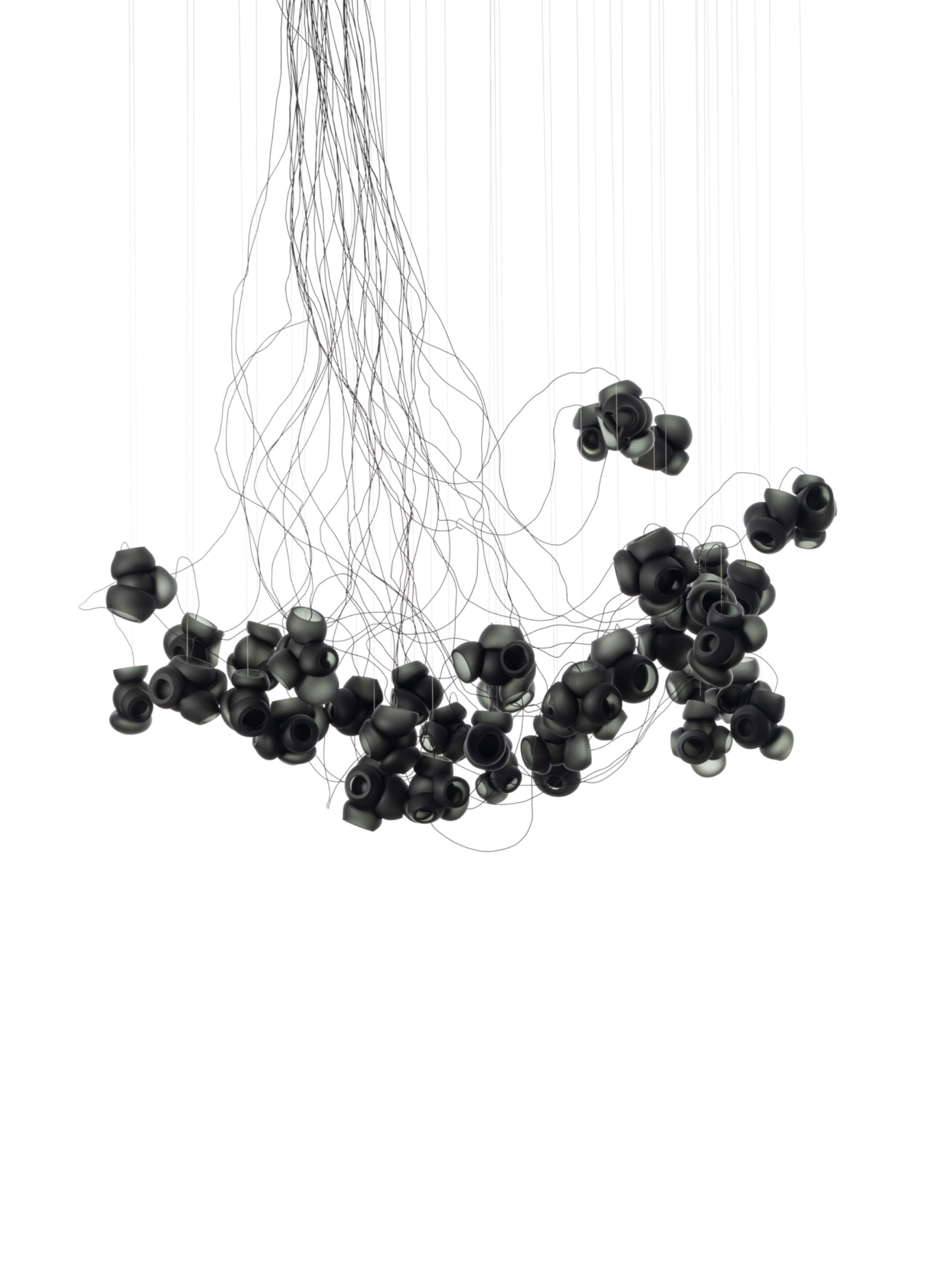100 37 Sculptural Cable Black Grey Off