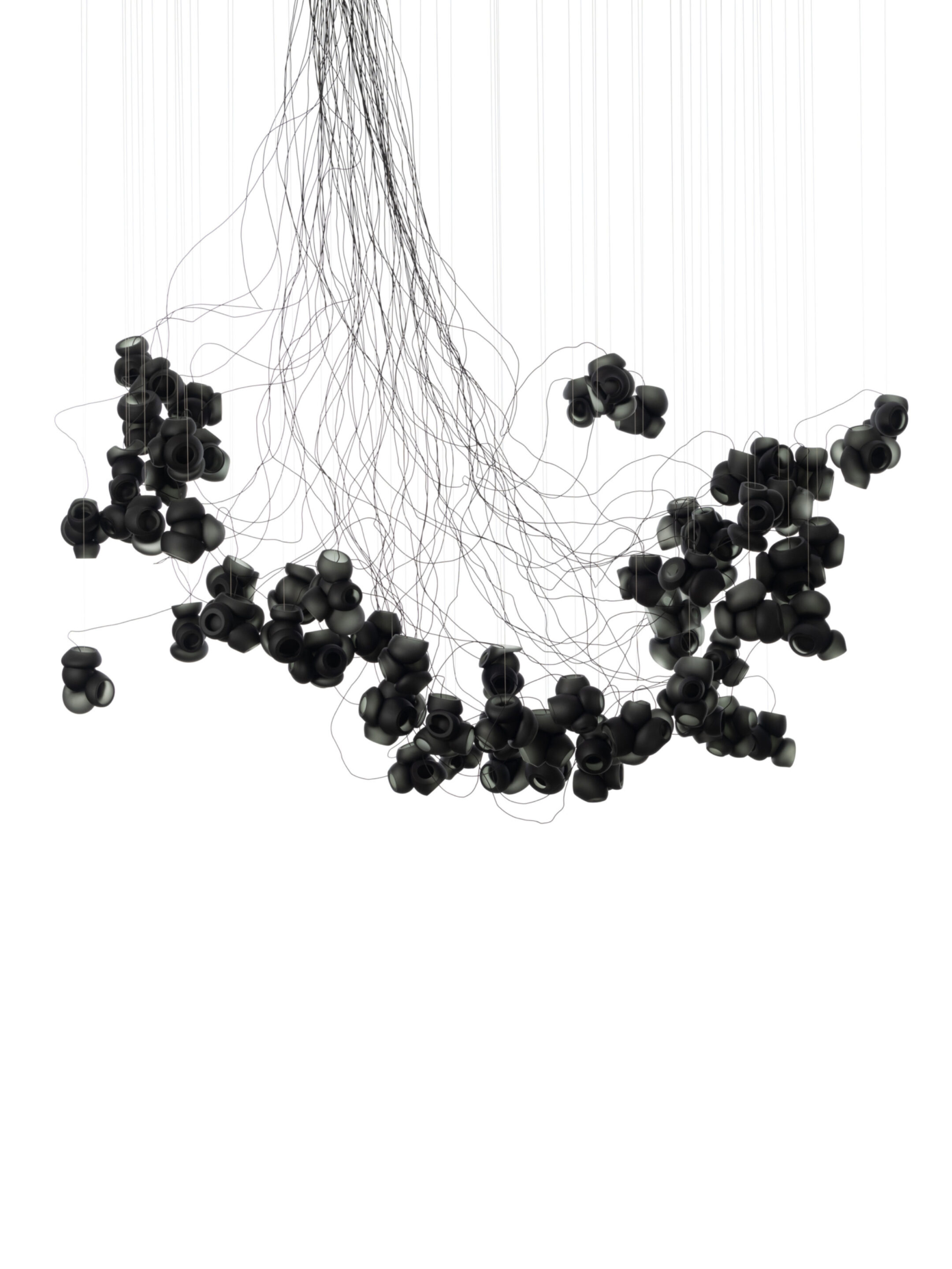 100 61 Sculptural Cable Black Grey Off