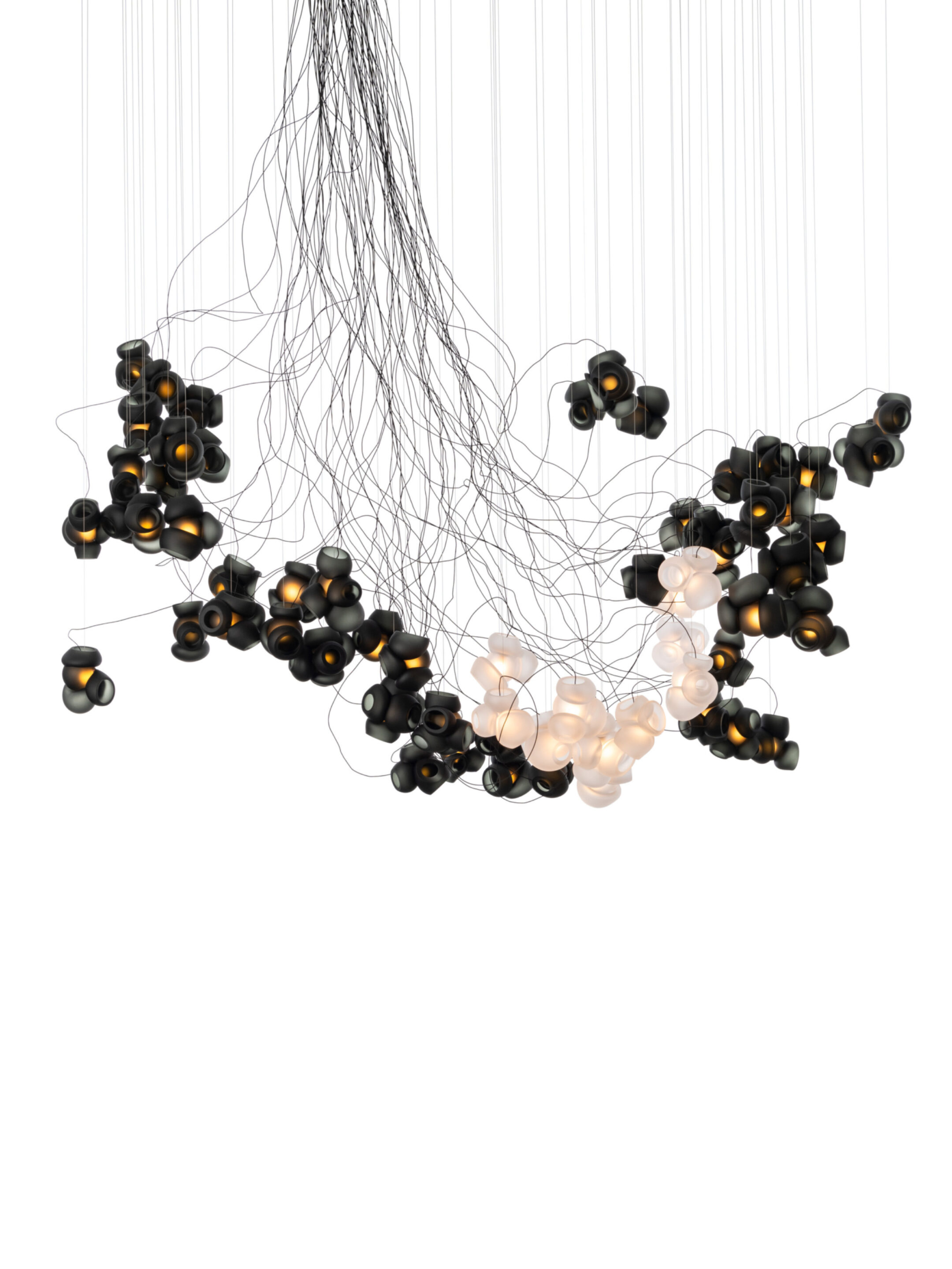 100 61 Sculptural Cable Black Greyw Clear On
