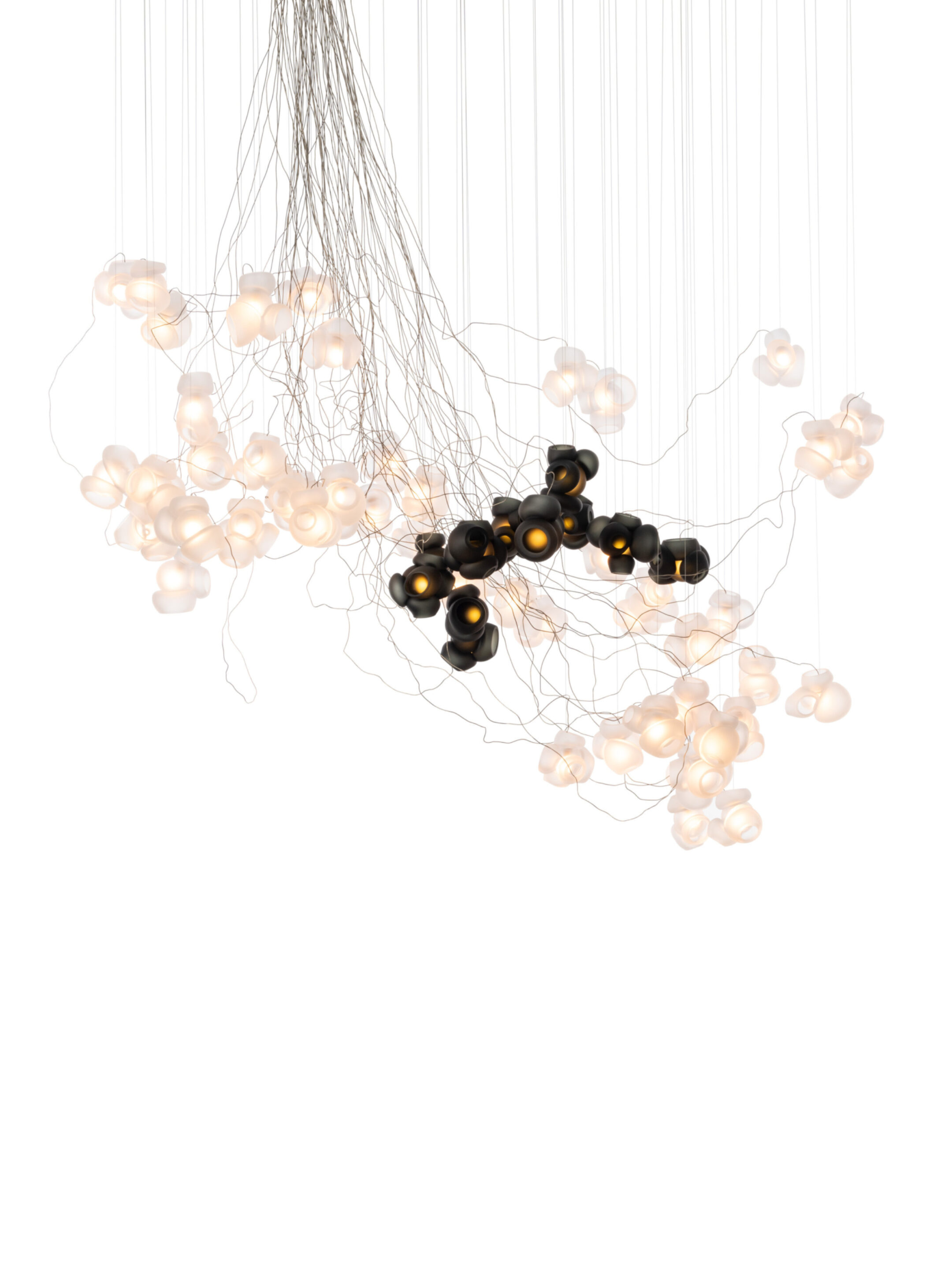 100 61 Sculptural Cable Nickel Clearw Grey On