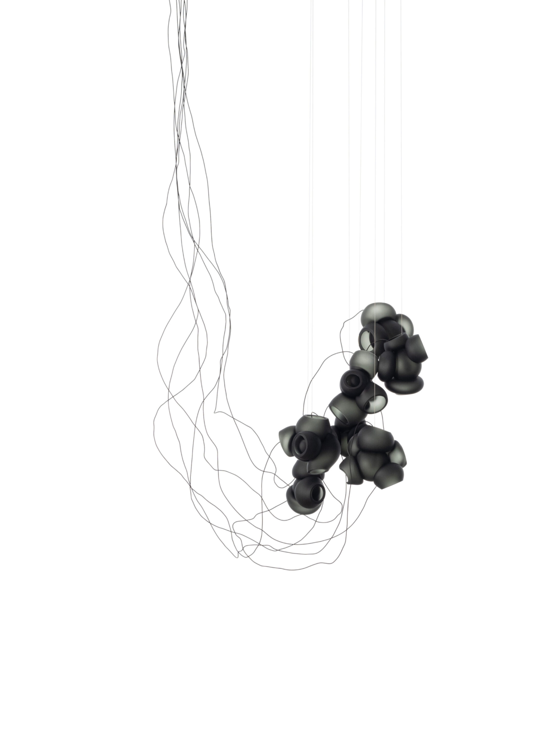 100 7 Sculptural Cable Black Grey Off