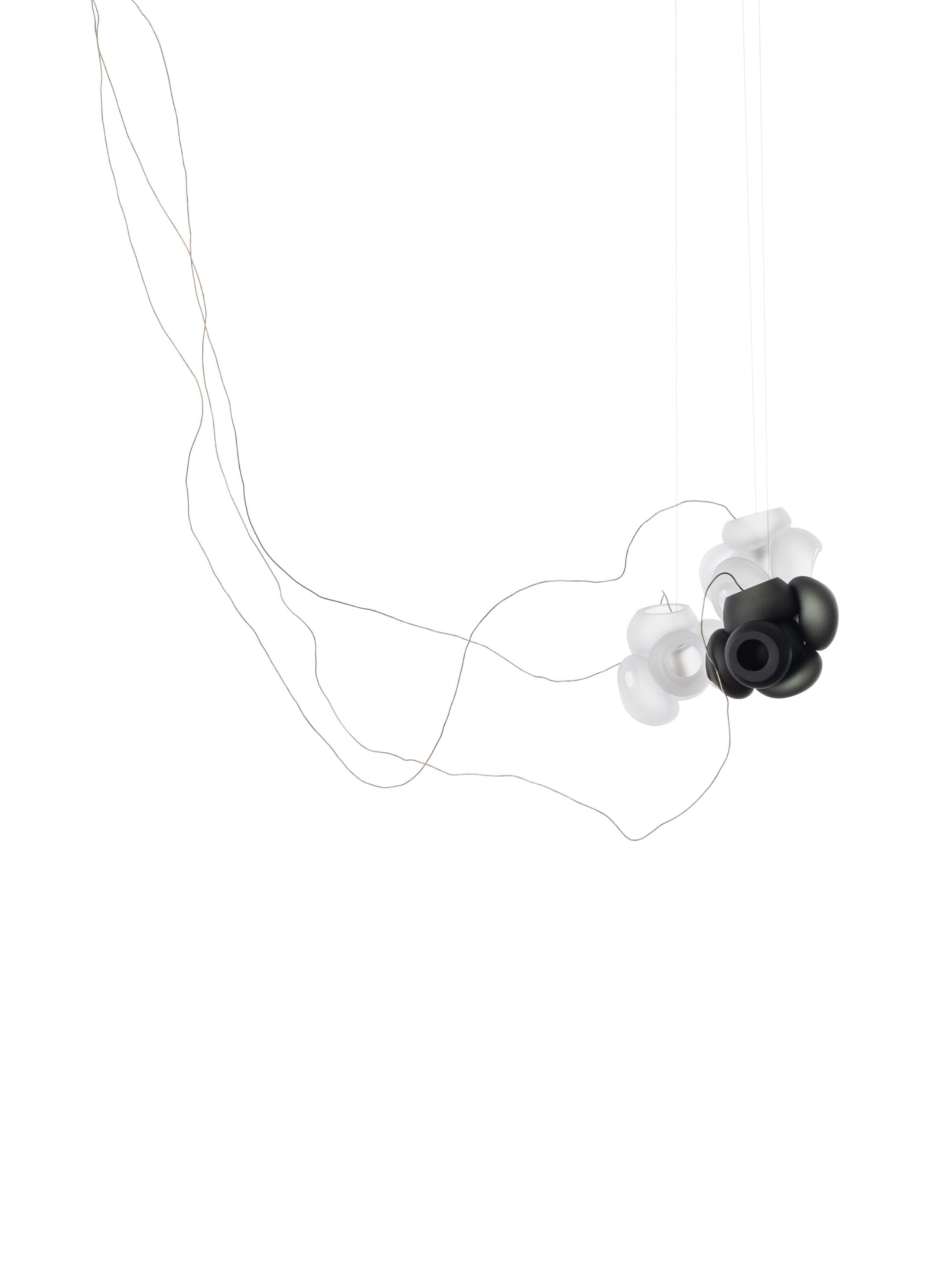 100 3 Sculptural Cable Nickel Clearw Grey Off
