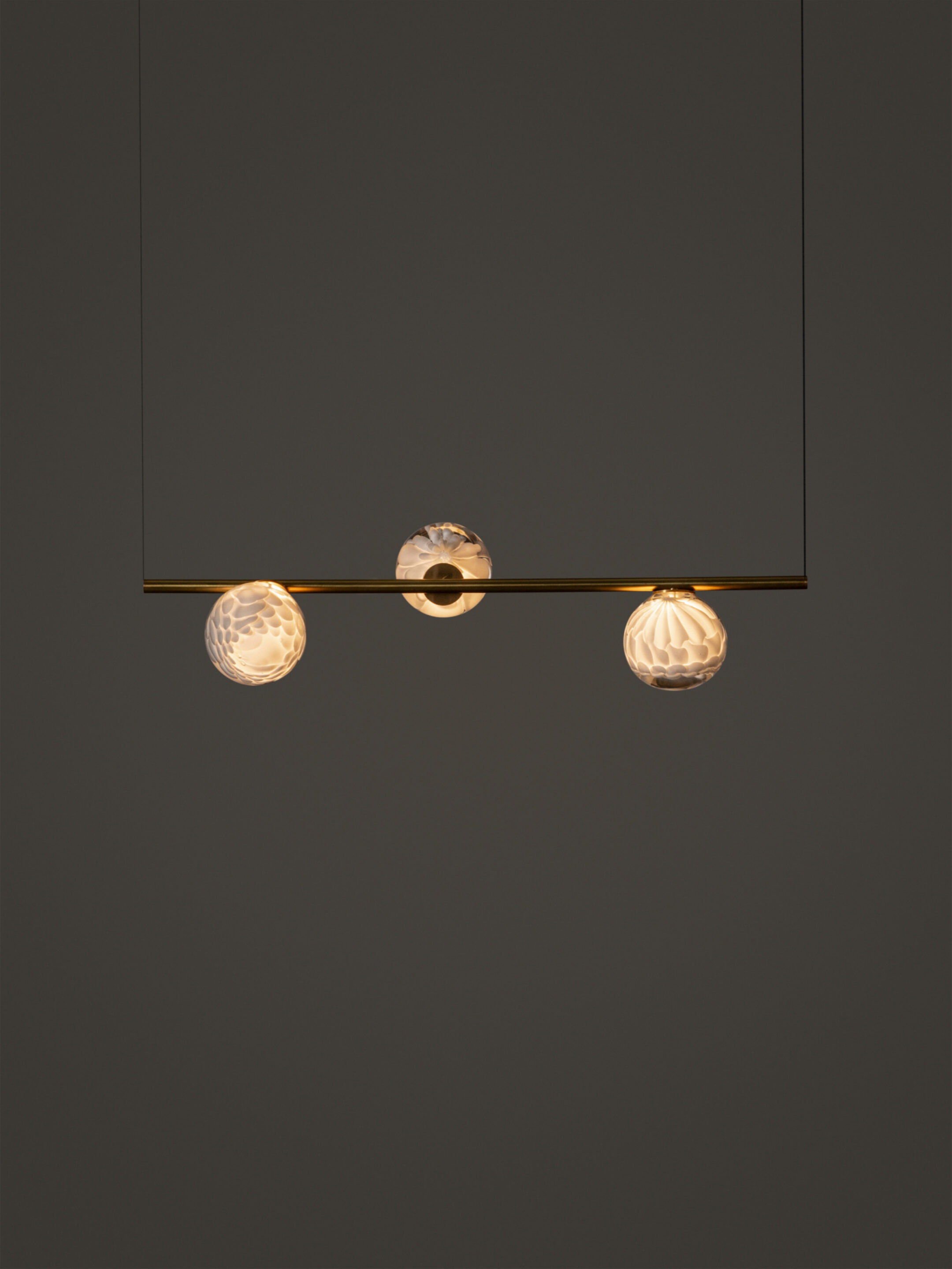 118 3 Suspended H 3ft Brass Dark