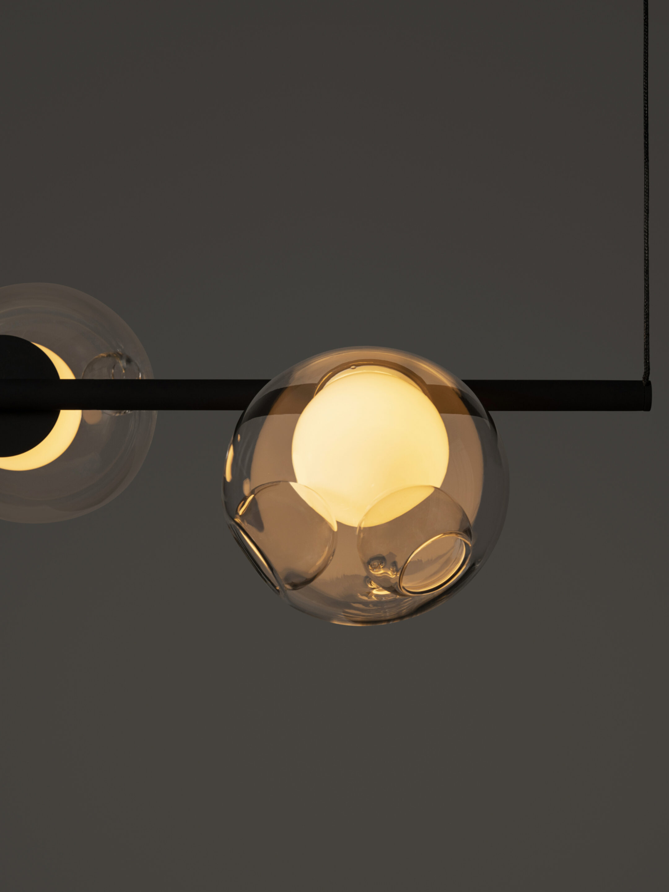 28 Suspended Black Clear Dark Detail