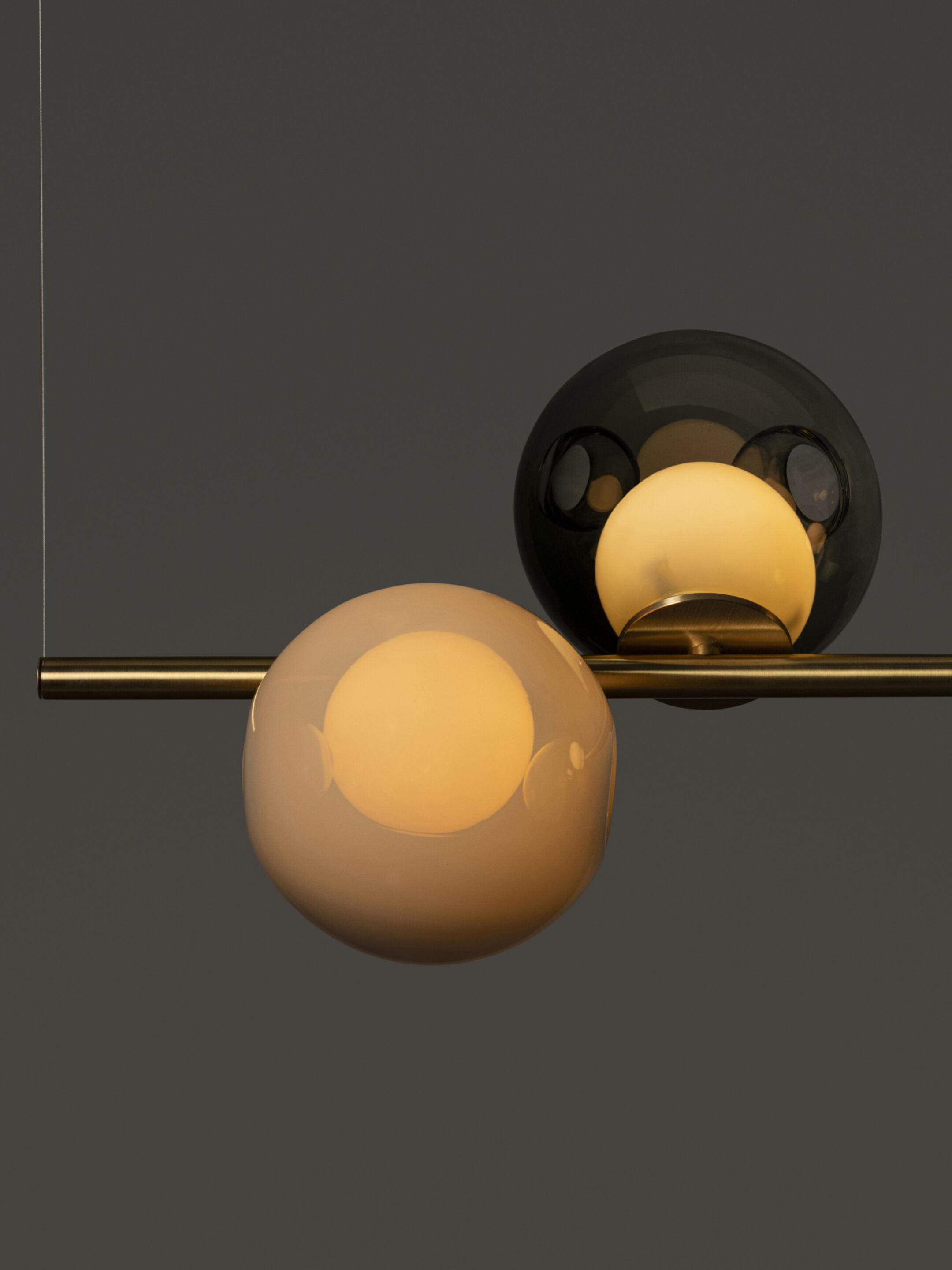 28 Suspended Brass Neutrals Dark Detail