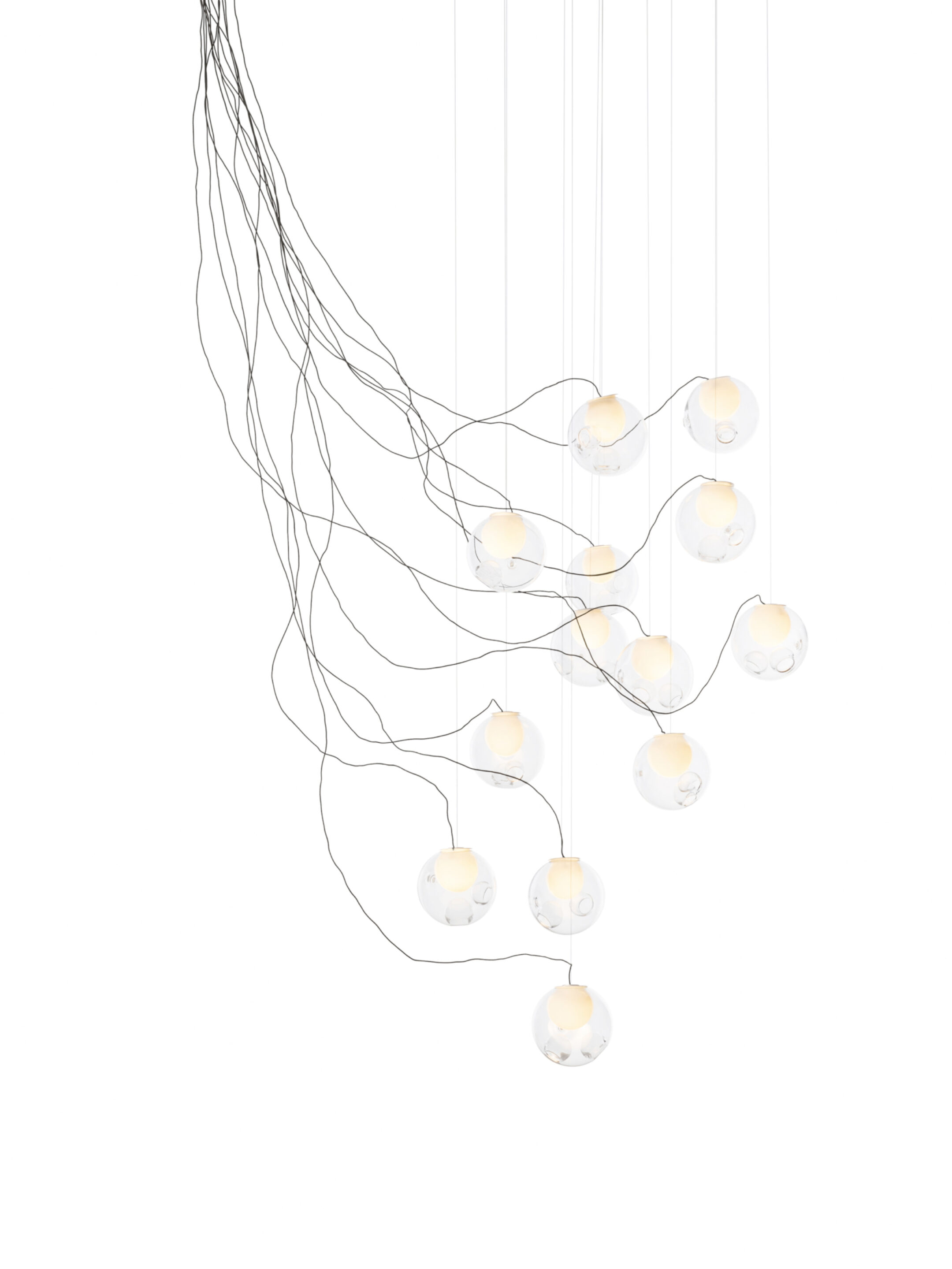 28 13 Sculptural Cable Black Clear On