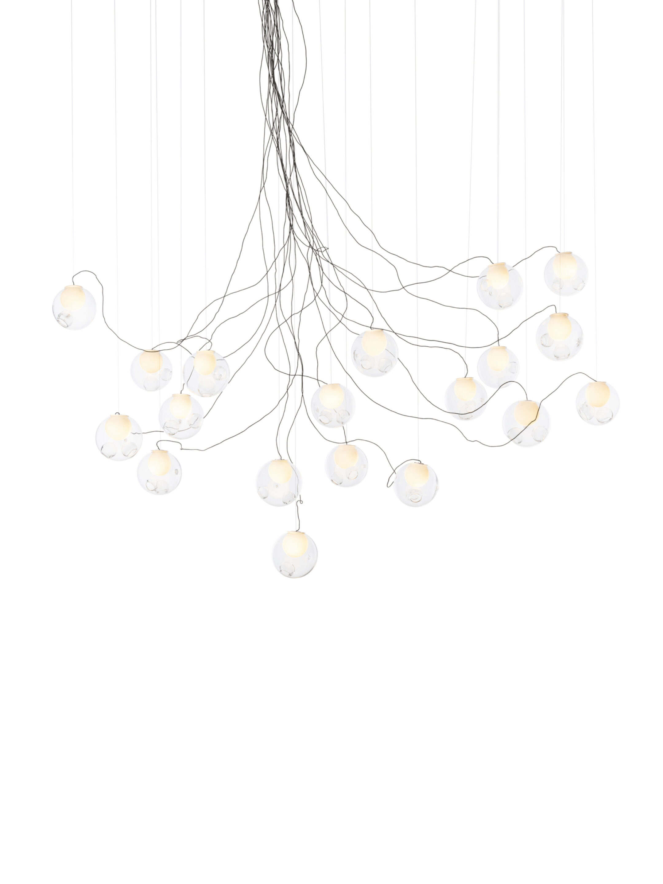 28 19 Sculptural Cable Black Clear On