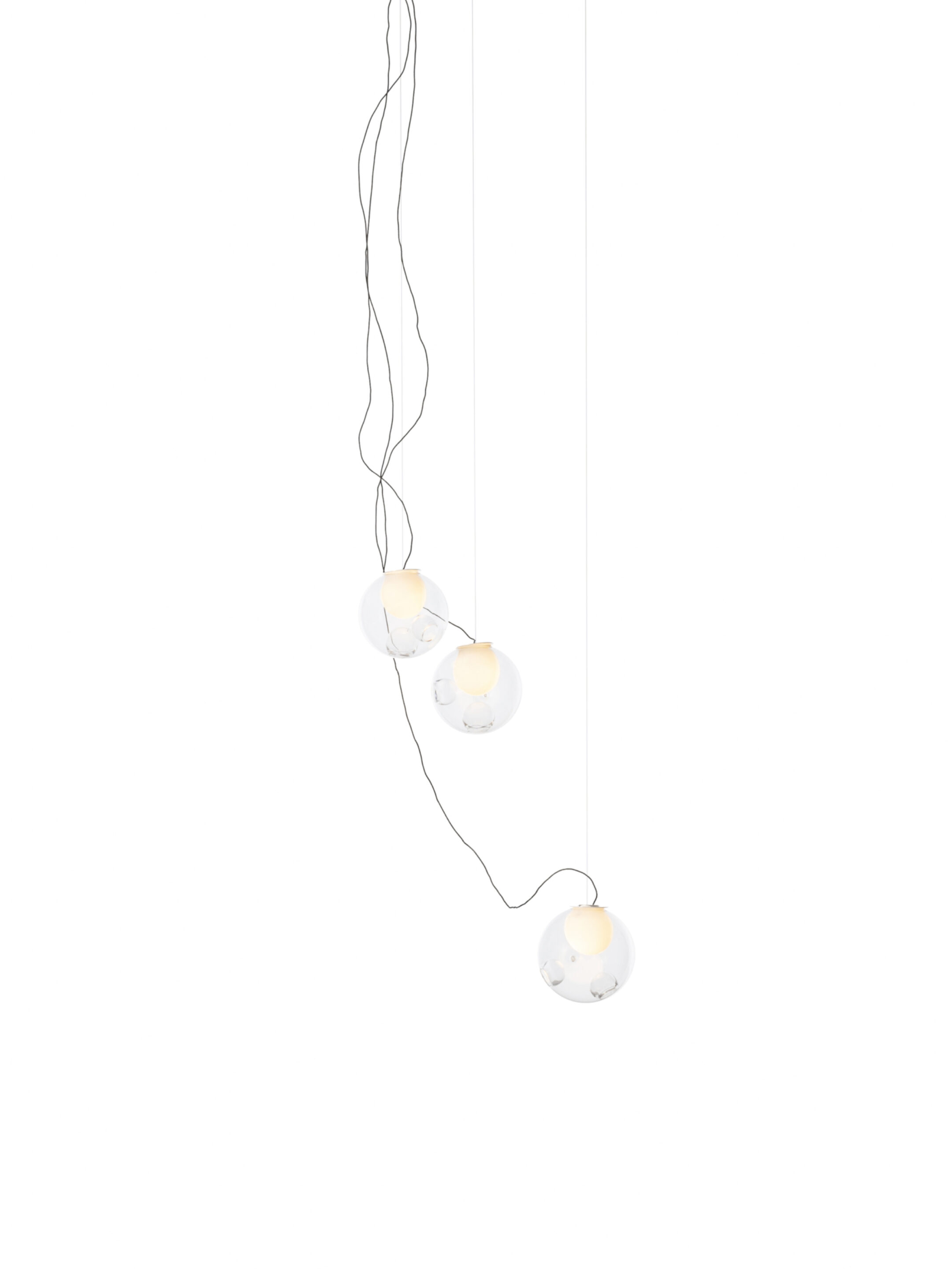 28 3 Sculptural Cable Black Clear On