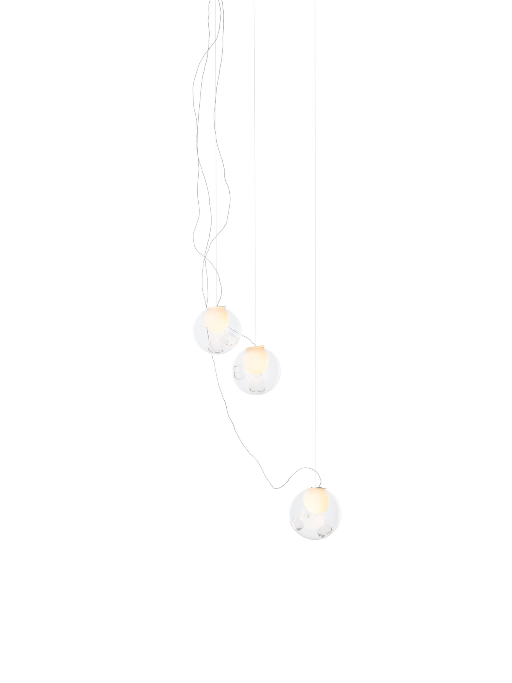 28 3 Sculptural Cable Nickel Clear On