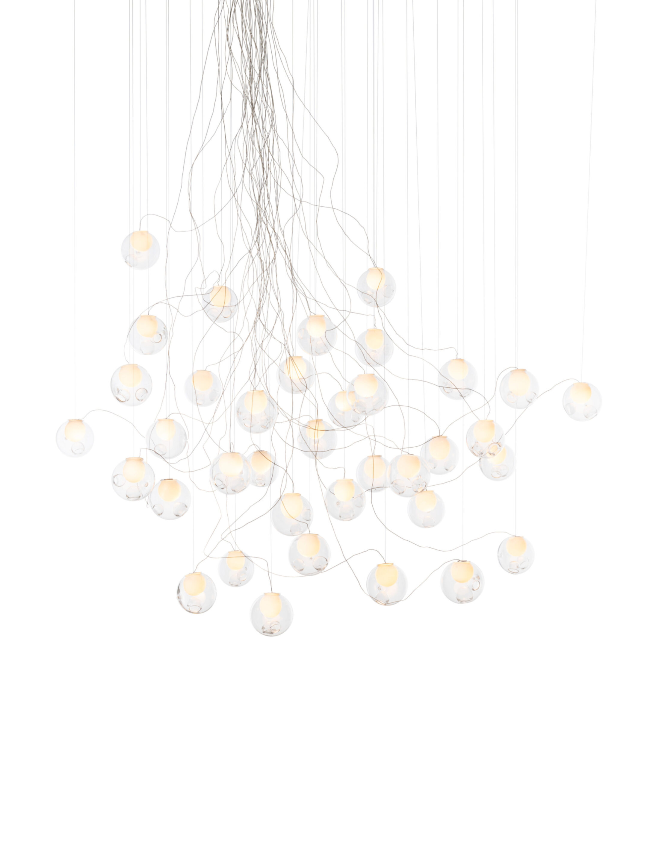 28 37 Sculptural Cable Nickel Clear On