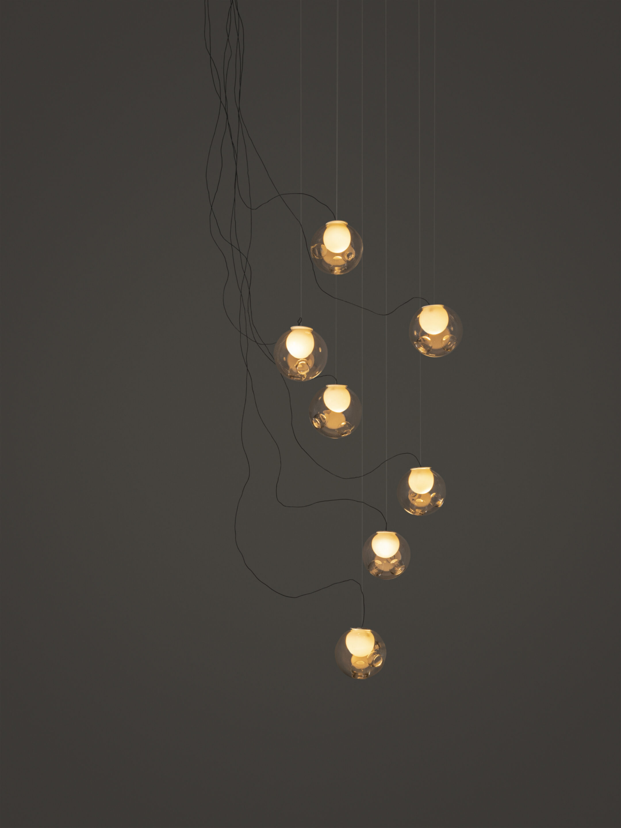 28 7 Sculptural Cable Black Clear Dark