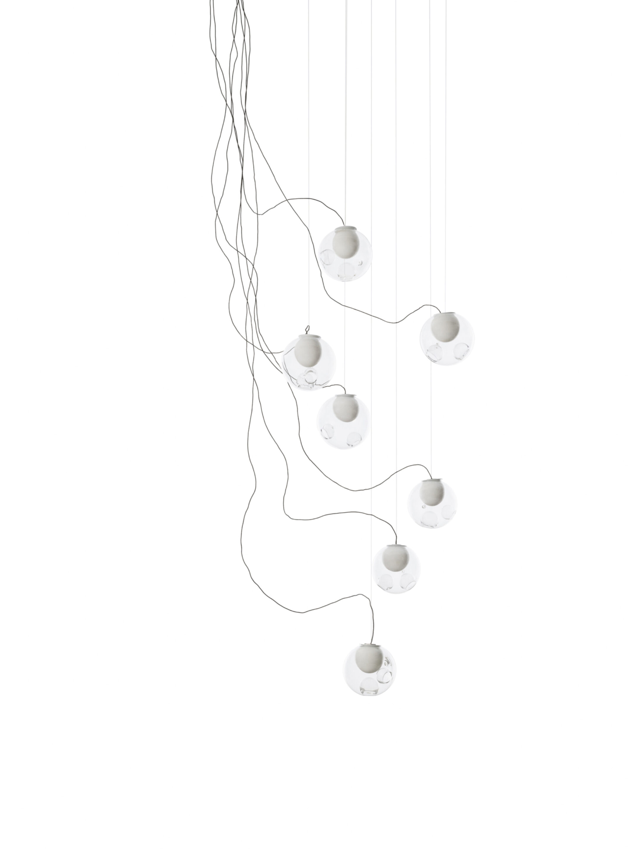 28 7 Sculptural Cable Black Clear Off