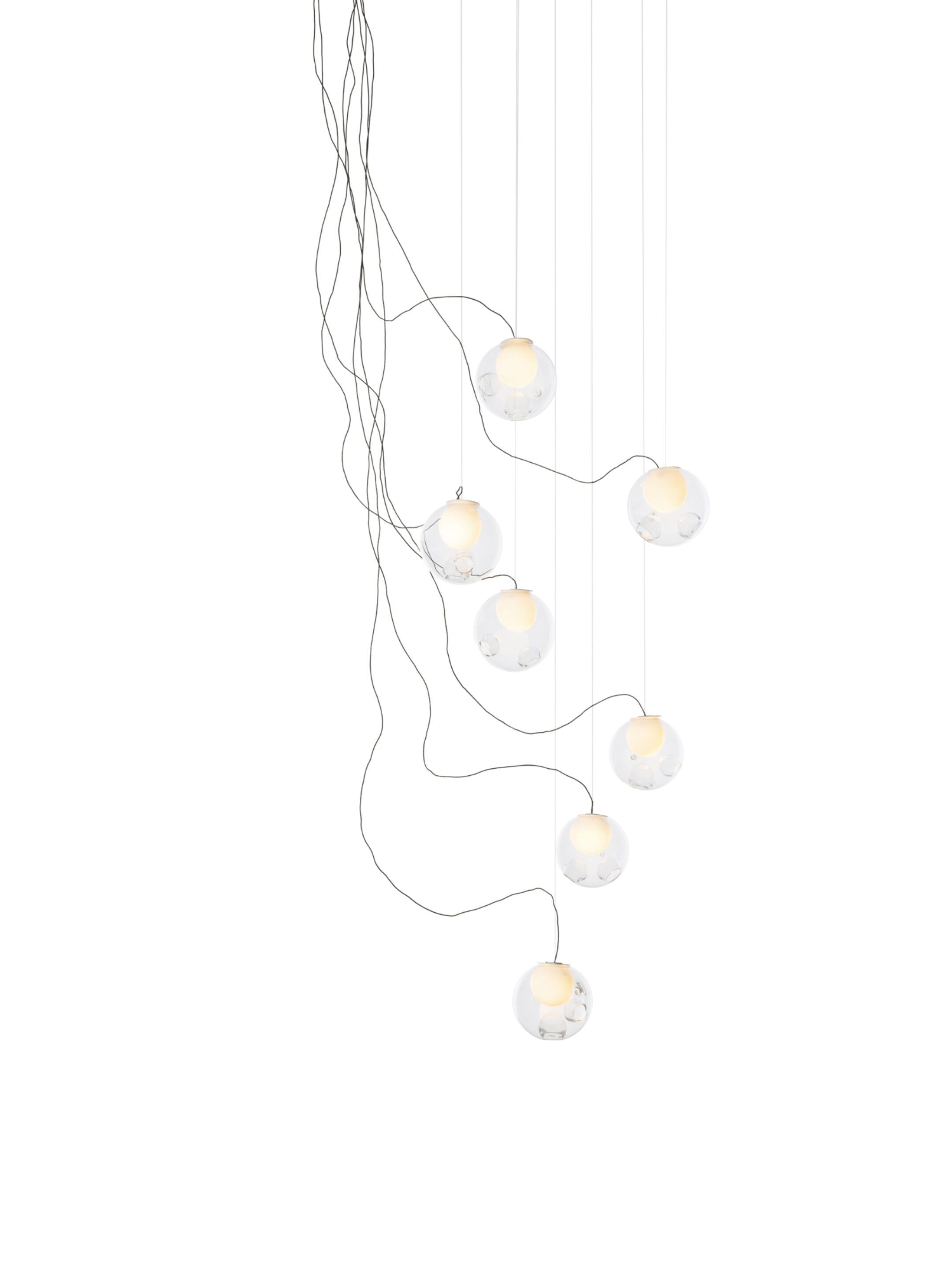 28 7 Sculptural Cable Black Clear On