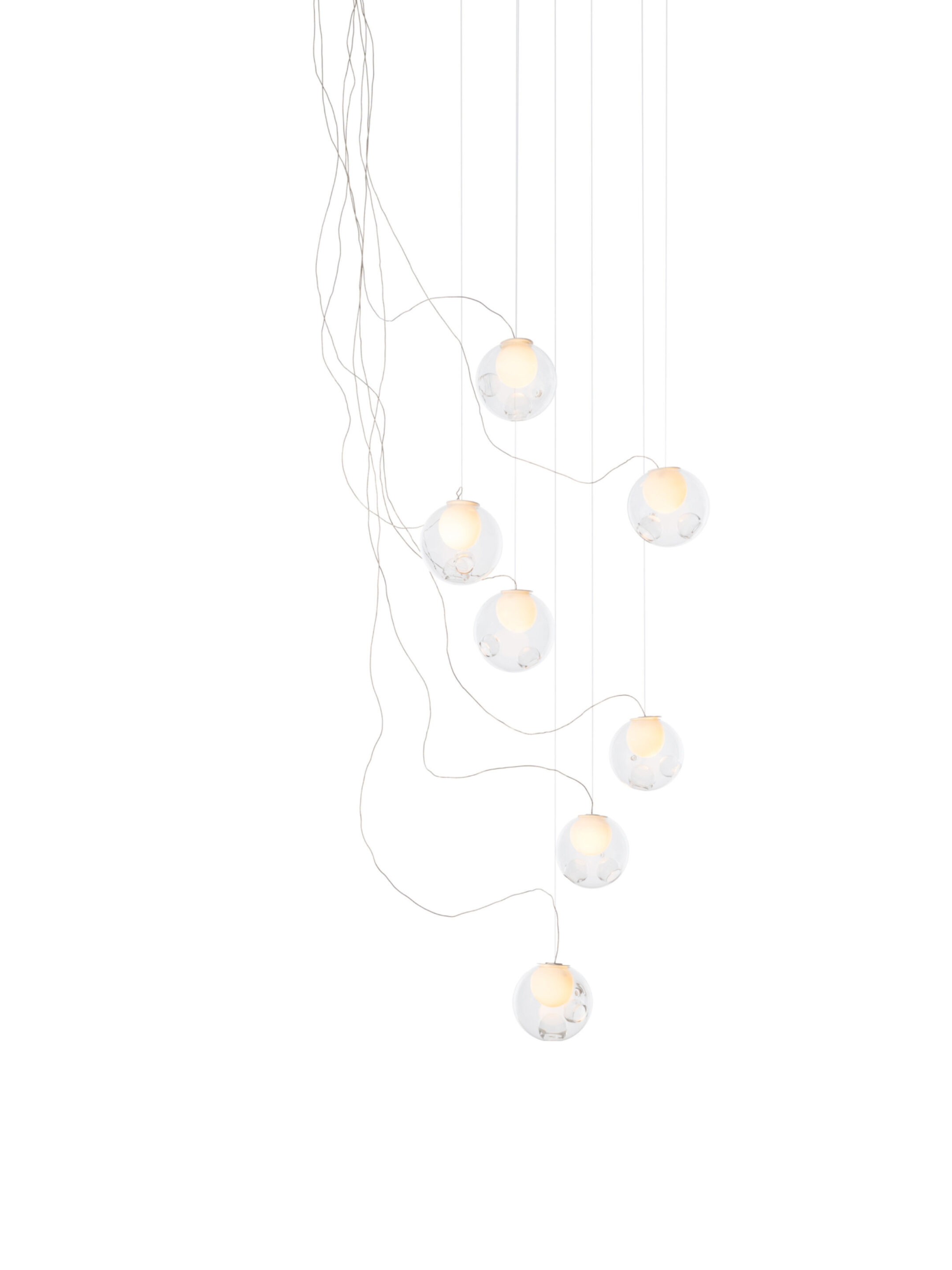 28 7 Sculptural Cable Nickel Clear On