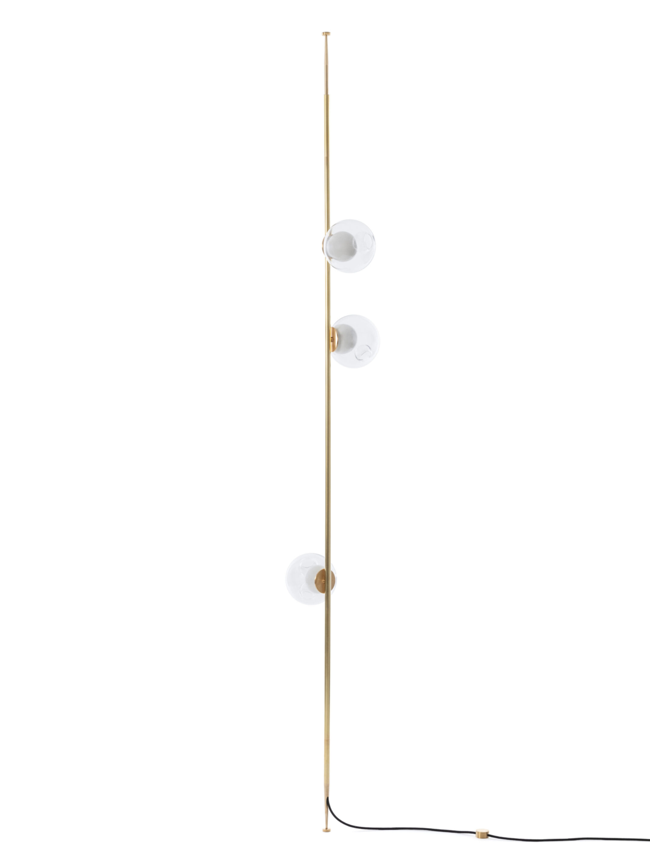 28 3 Column 8ft Straight Brass Clear Off