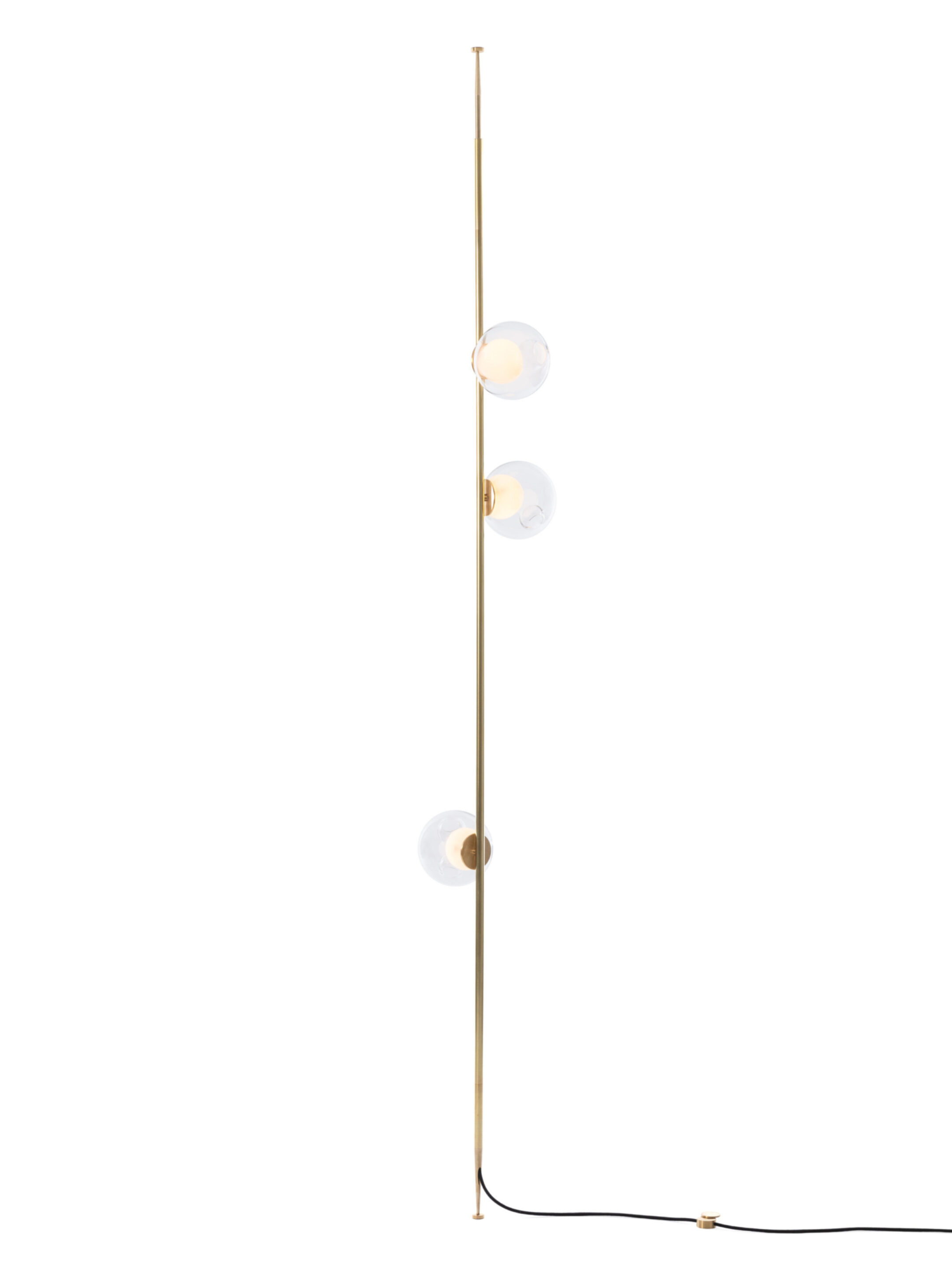 28 3 Column 8ft Straight Brass Clear On