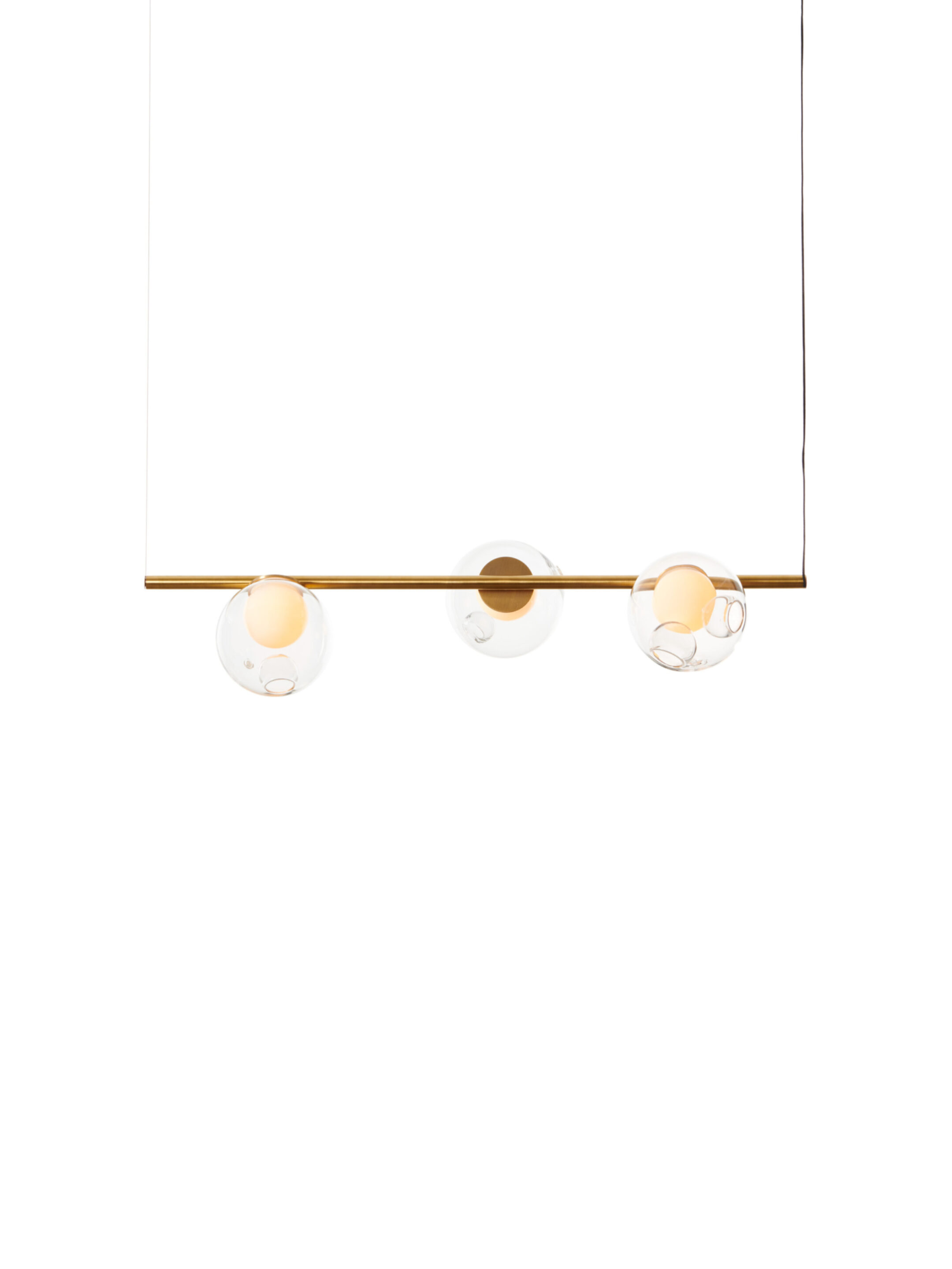 28 3 Suspended H 3ft Brass Clear On