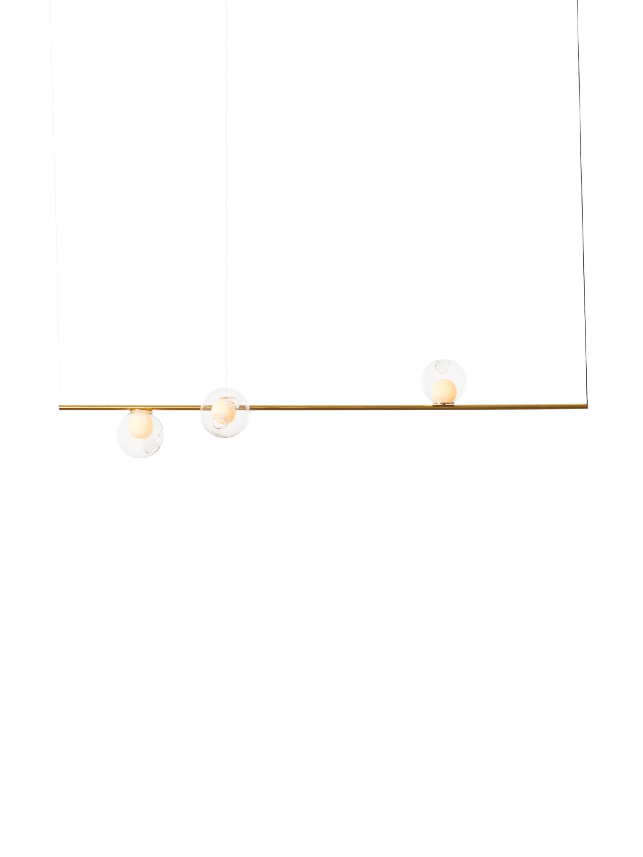 28 3 Suspended H 6ft Brass Clear On