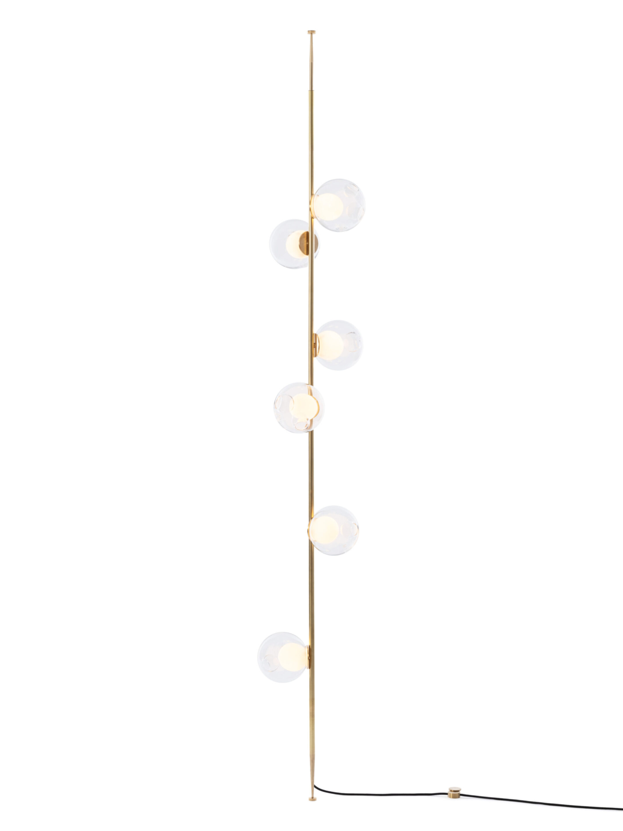 28 6 Column 8ft Straight Brass Clear On