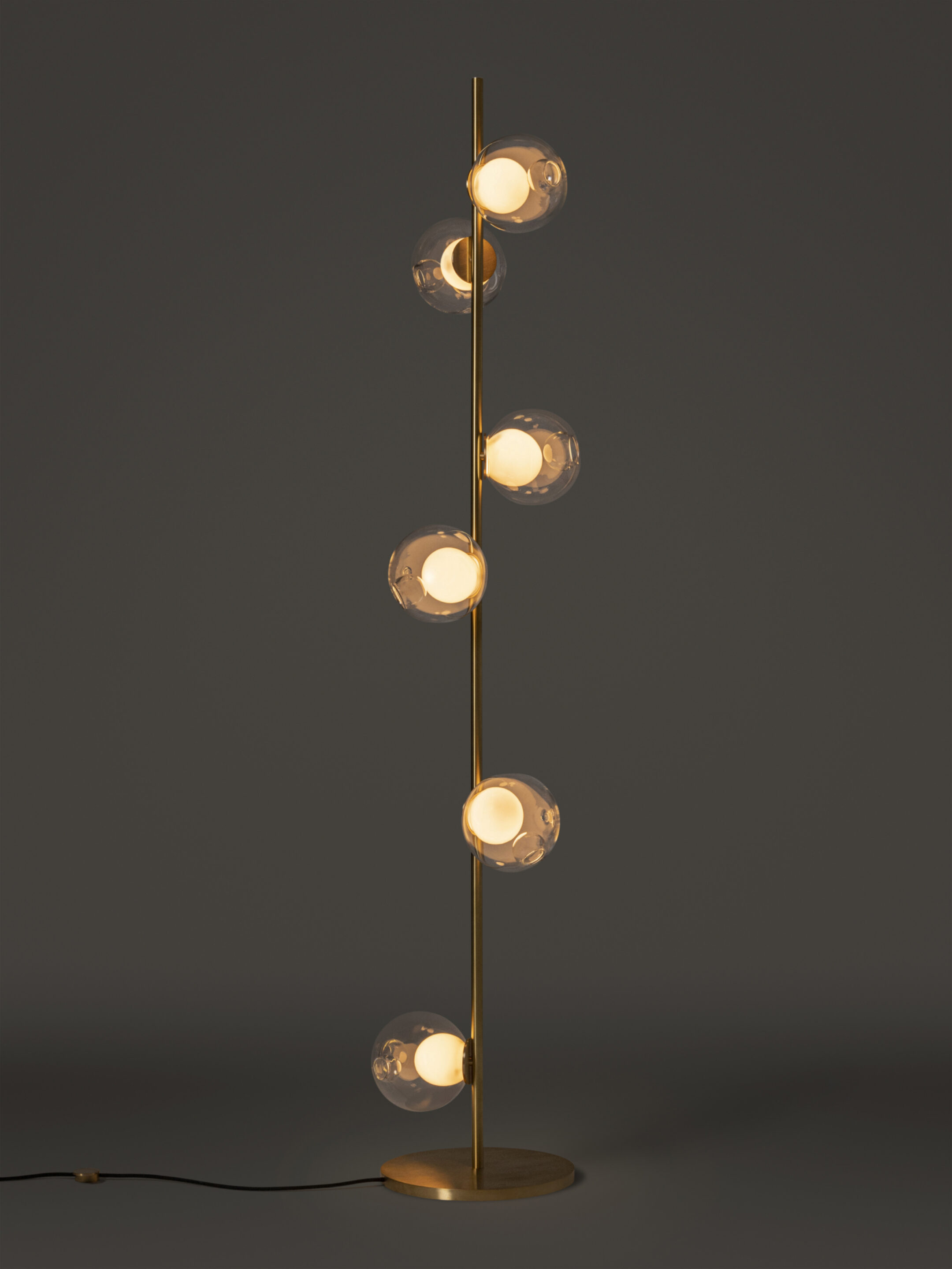 28 6 Floor Brass Clear Dark