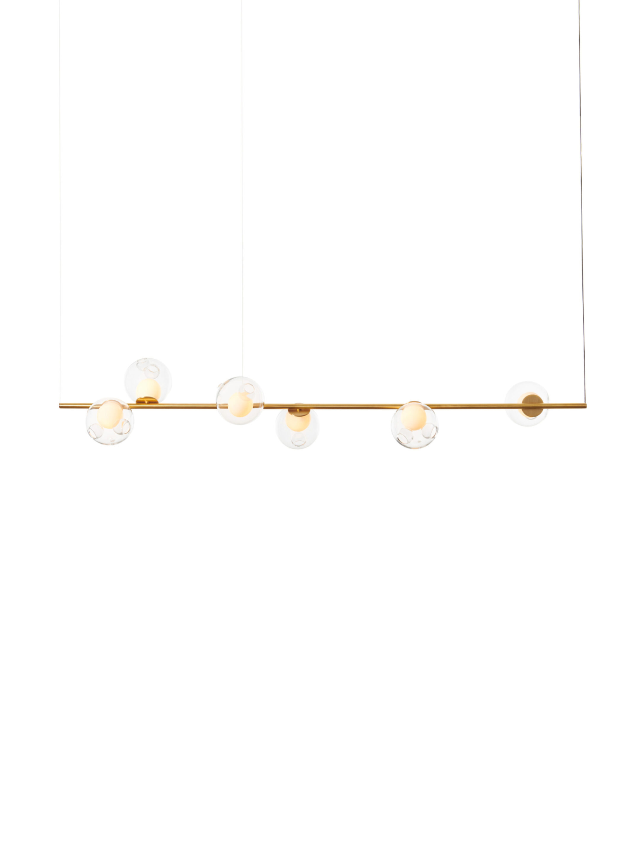 28 6 Suspended H Brass Clear On