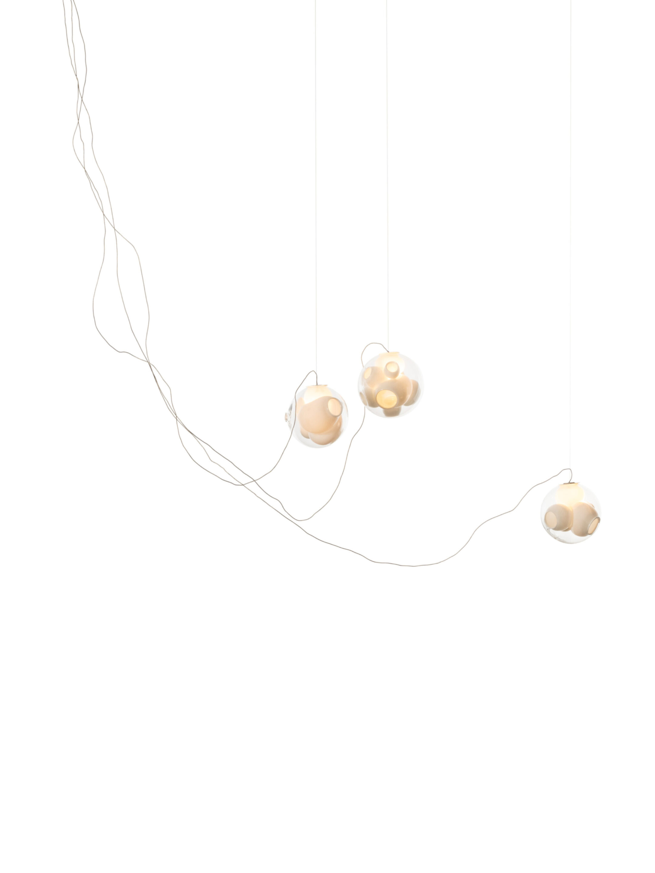 38v 3 Sculptural Cable Nickel On