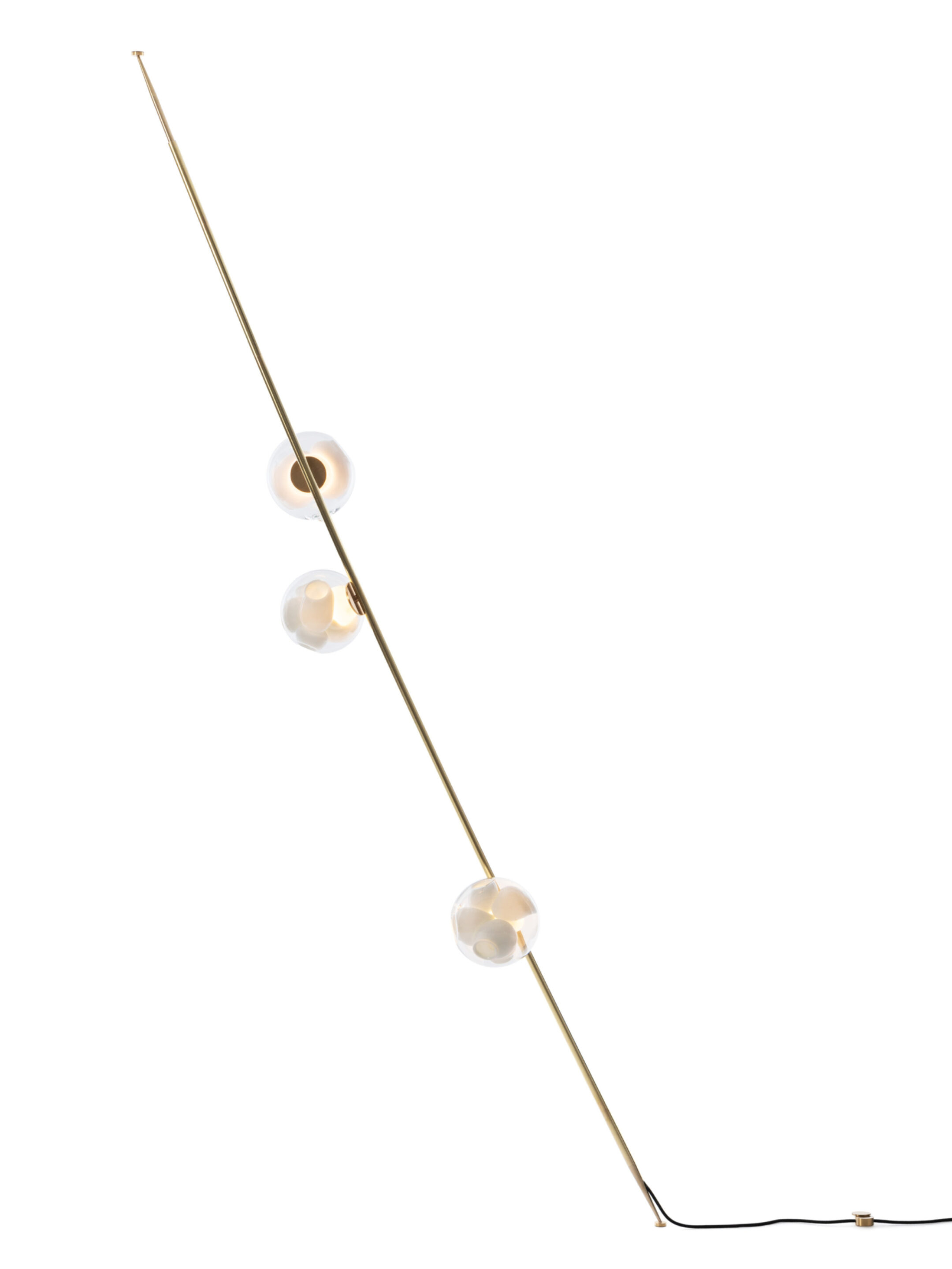 38v 3 Column 9ft Brass On