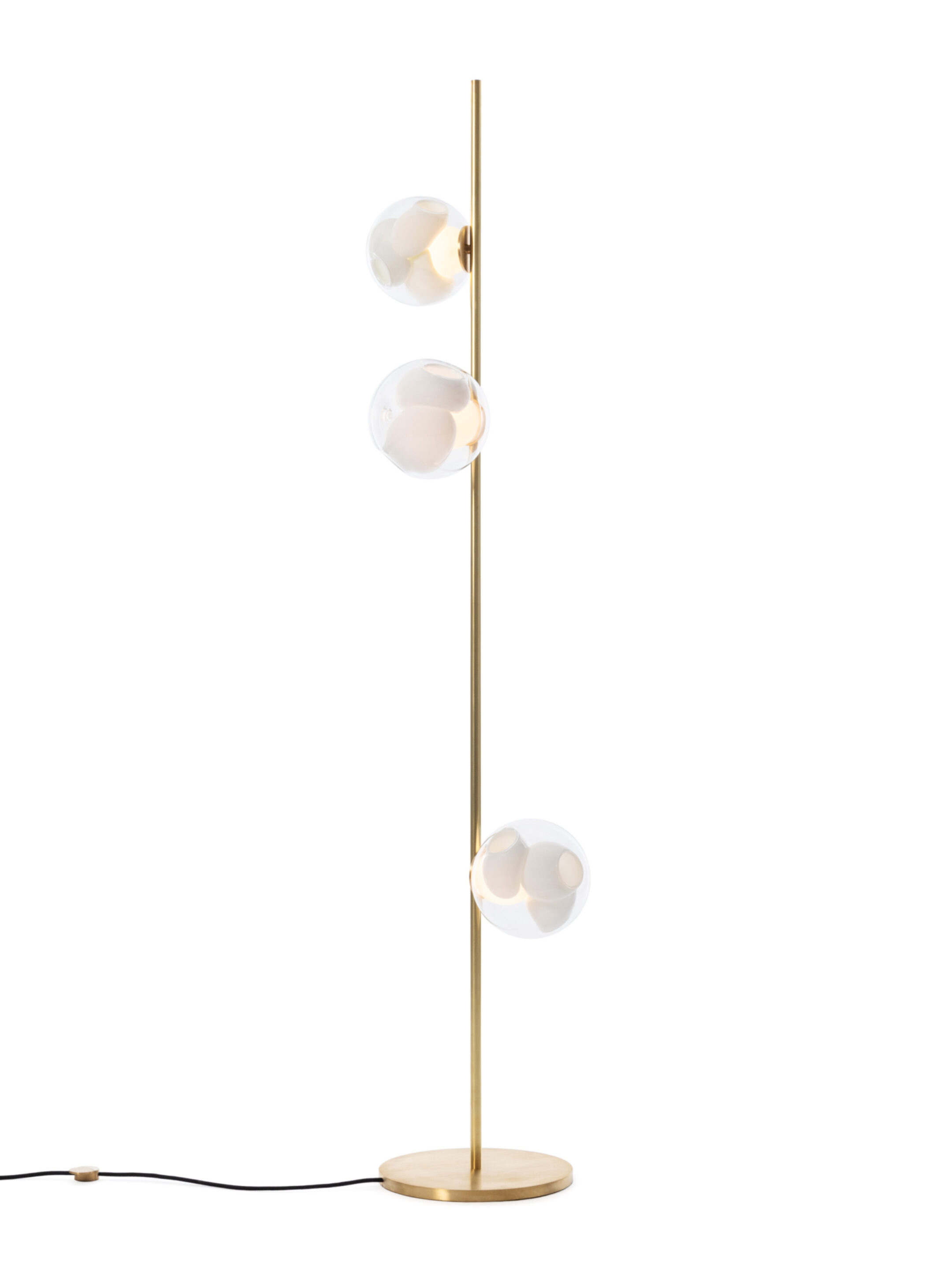 38v 3 Floor 6ft Brass On