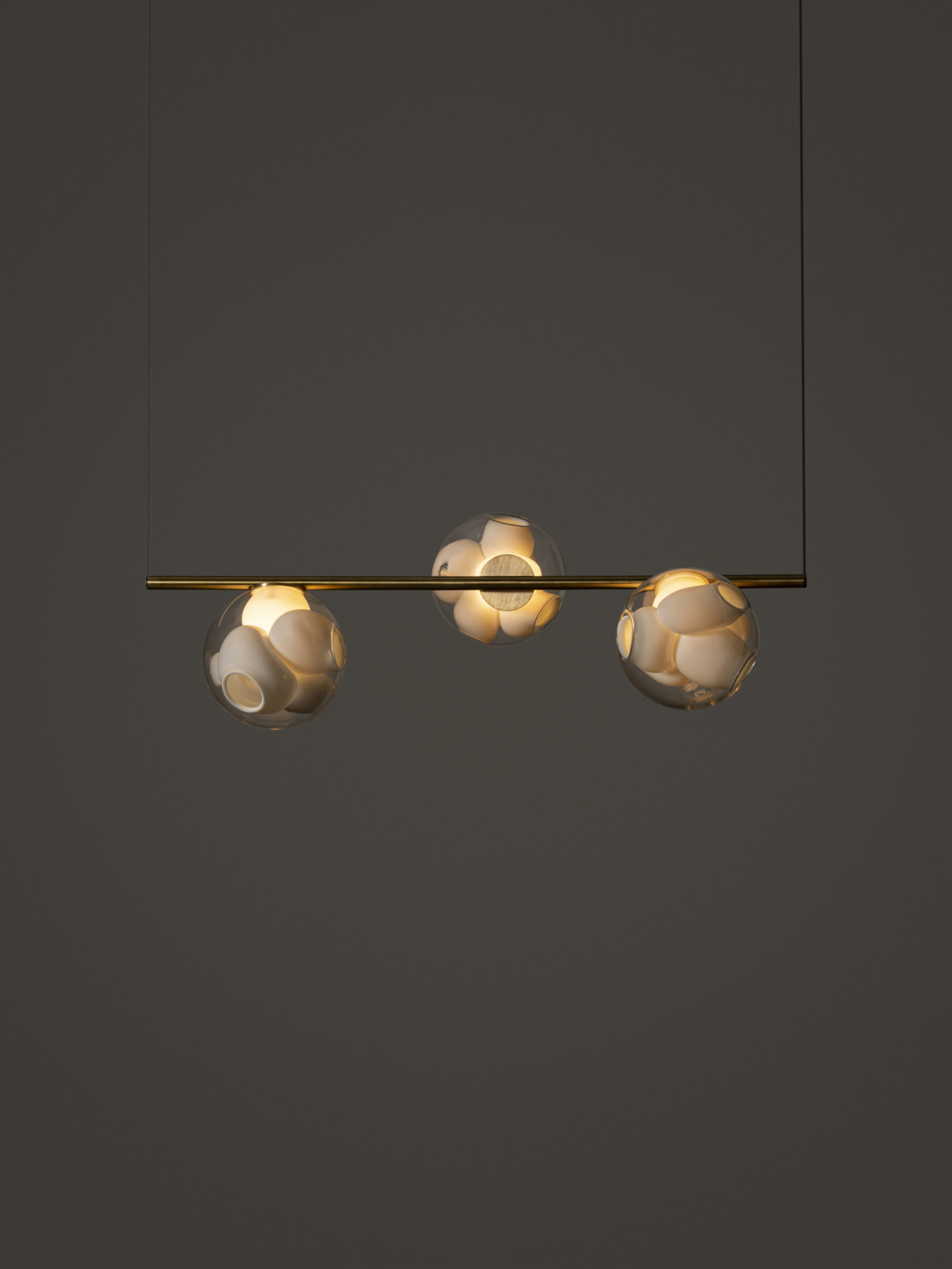 38v 3 Suspended H 3ft Brass Dark