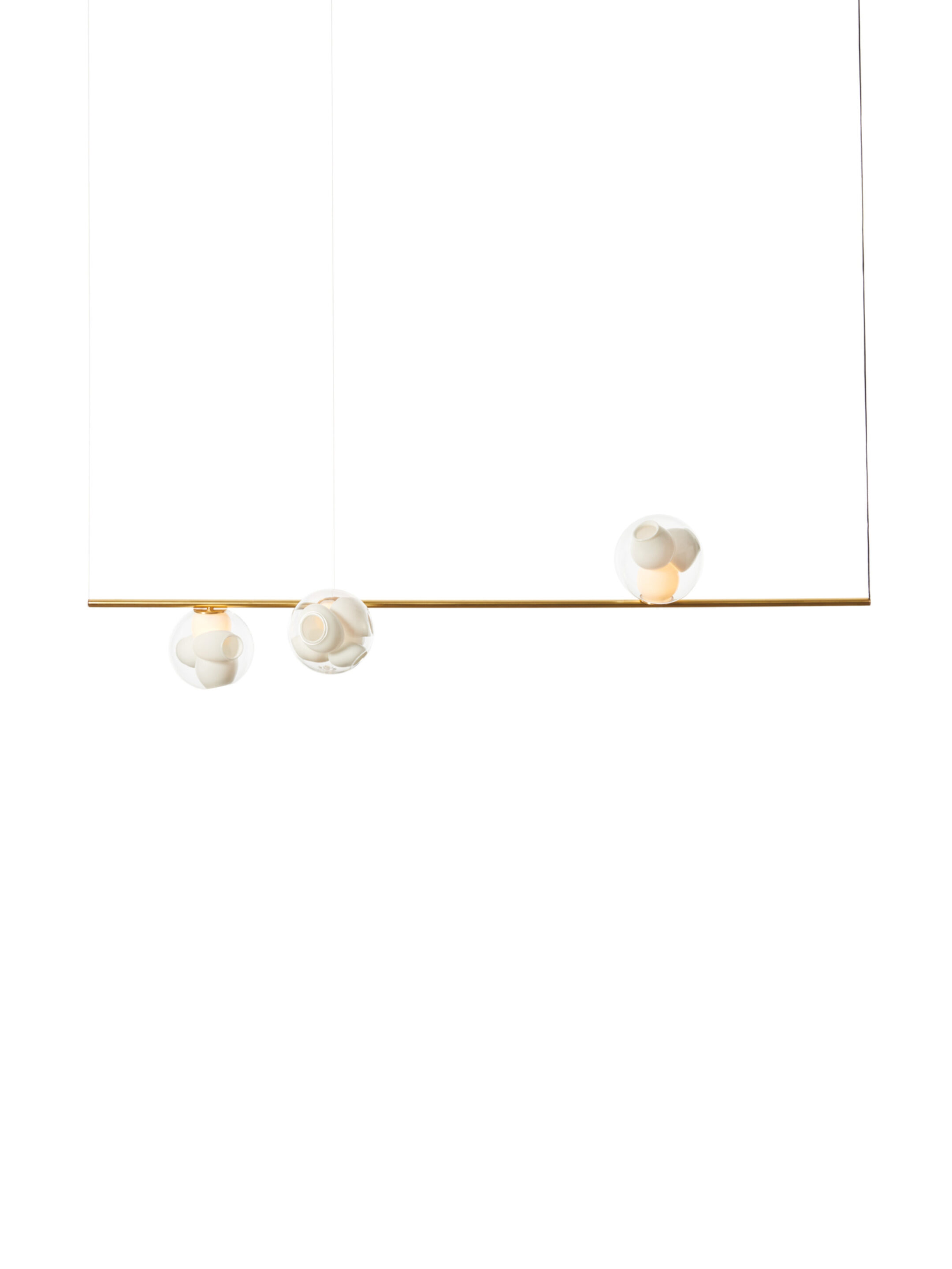 38v 3 Suspended H 6ft Brass On