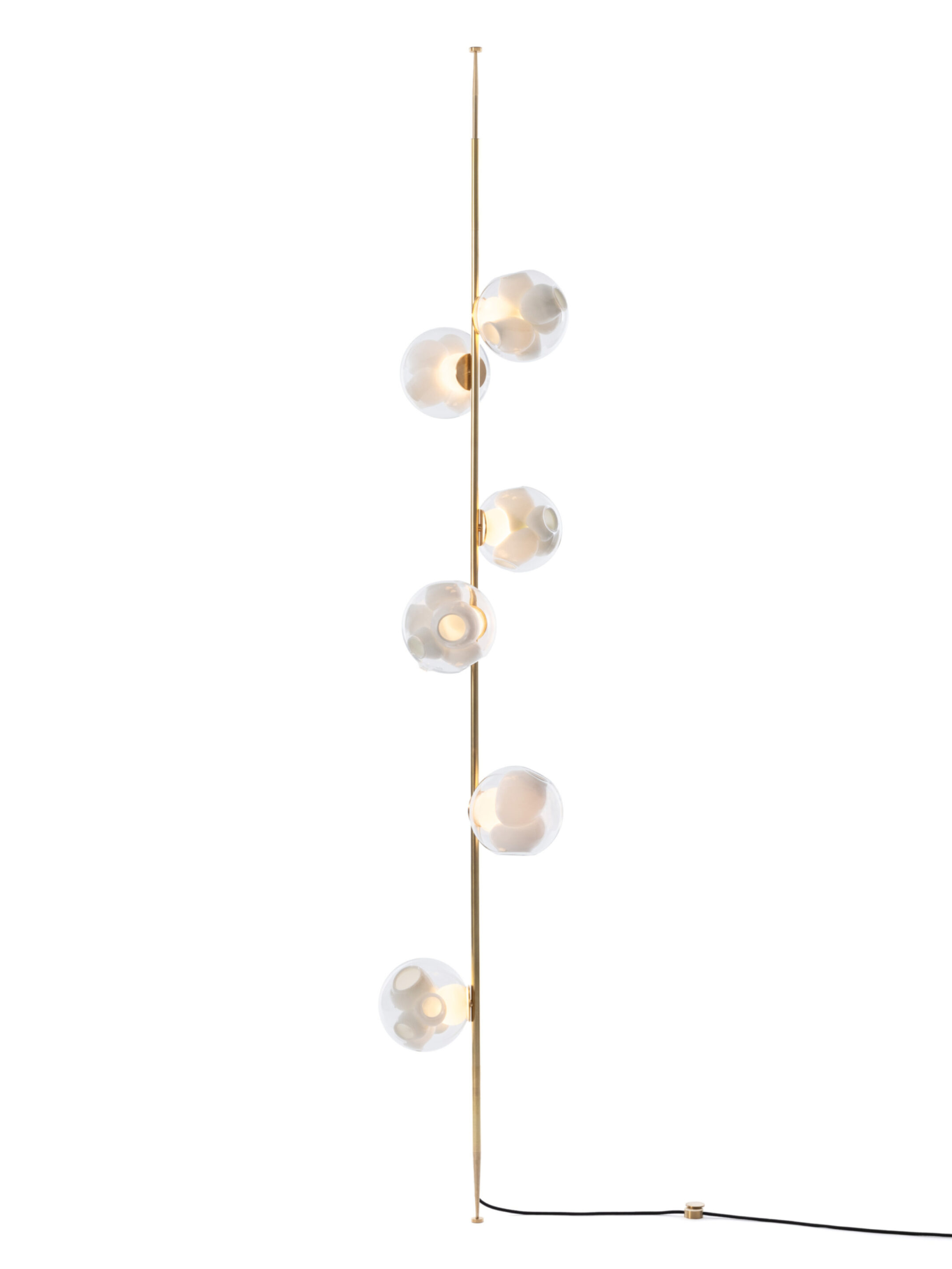 38v 6 Column 8ft Straight Brass On