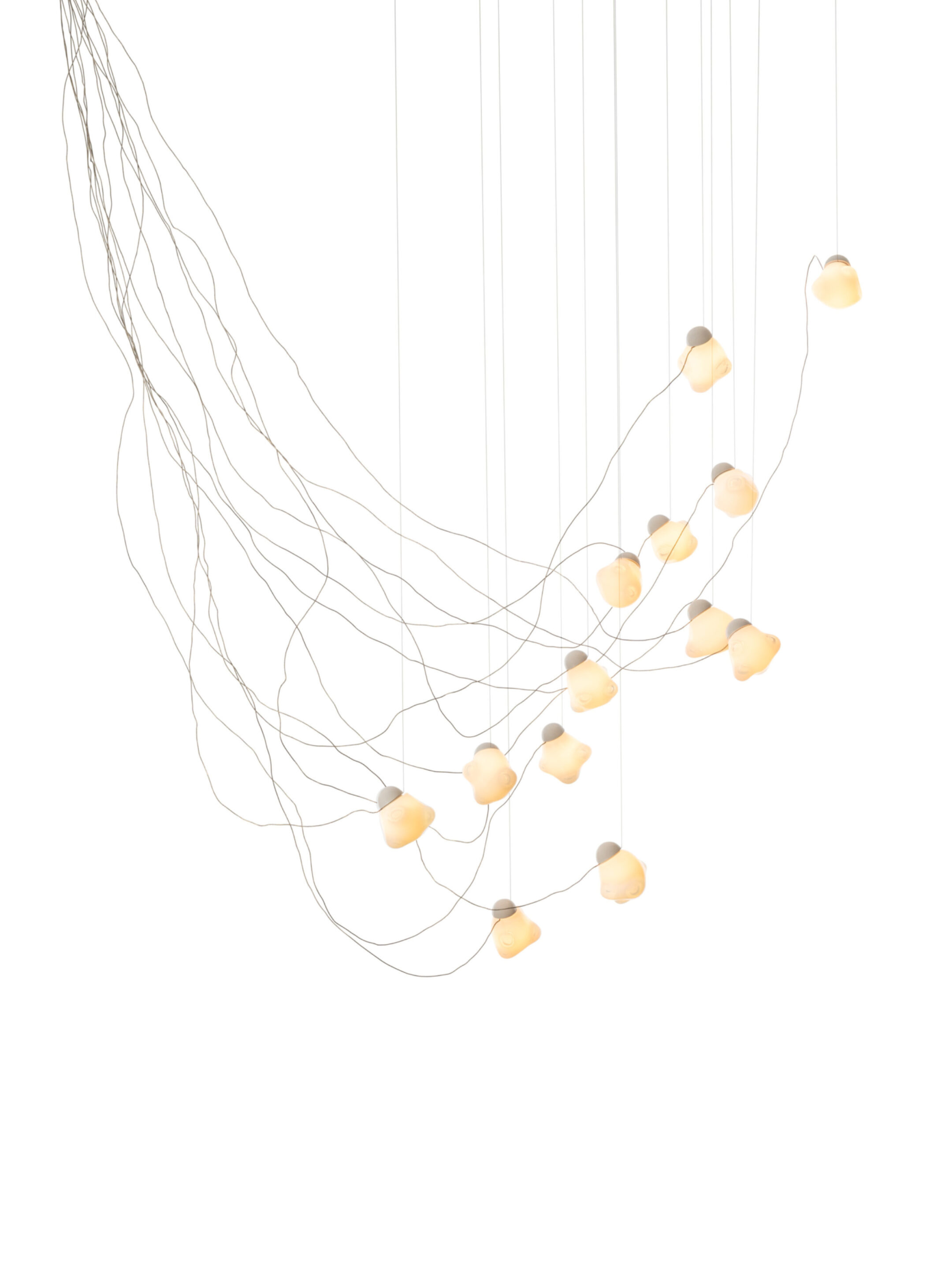 57 13 Sculptural Cable Nickel White Opaline On