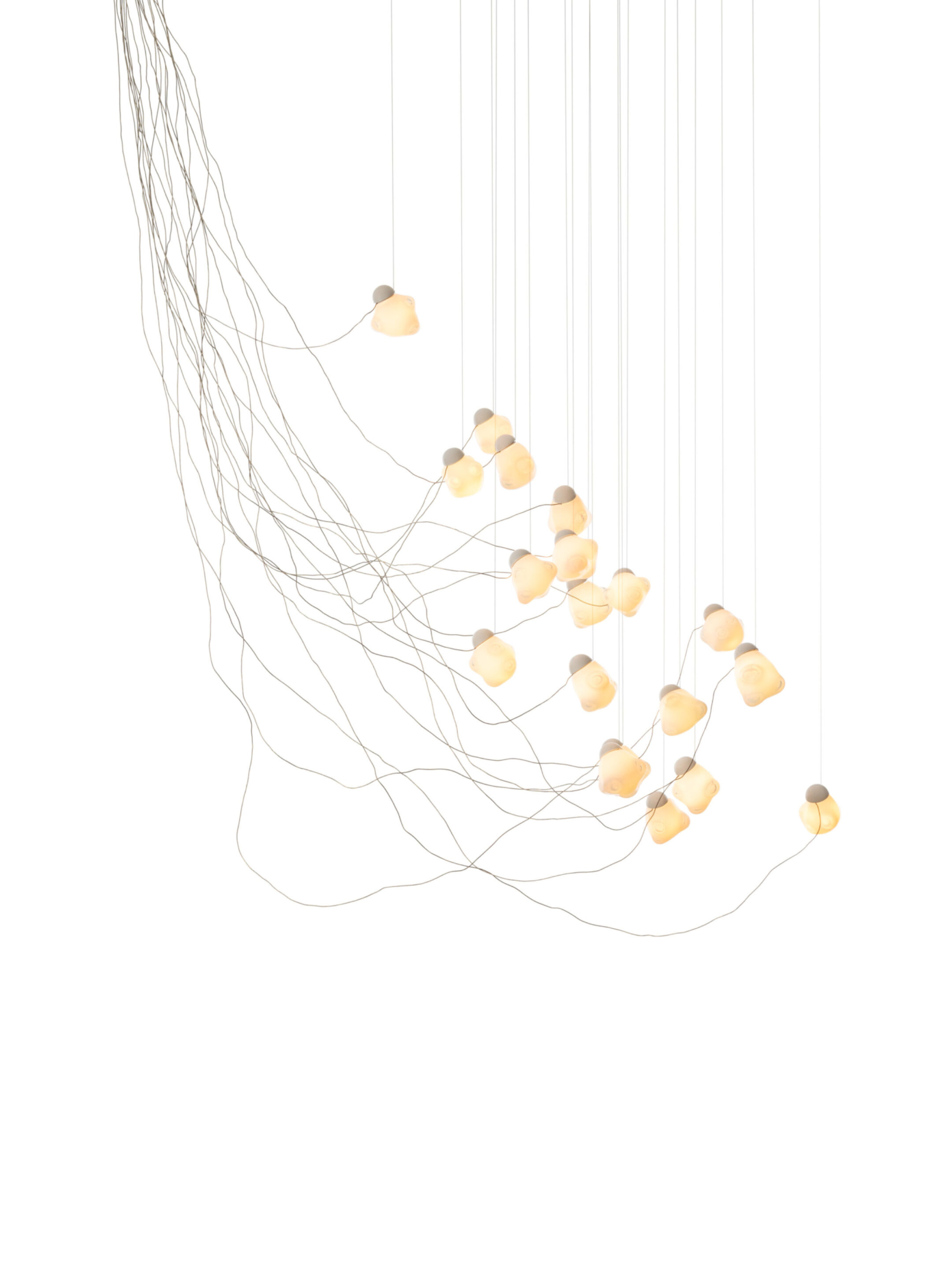 57 19 Sculptural Cable Nickel White Opaline On