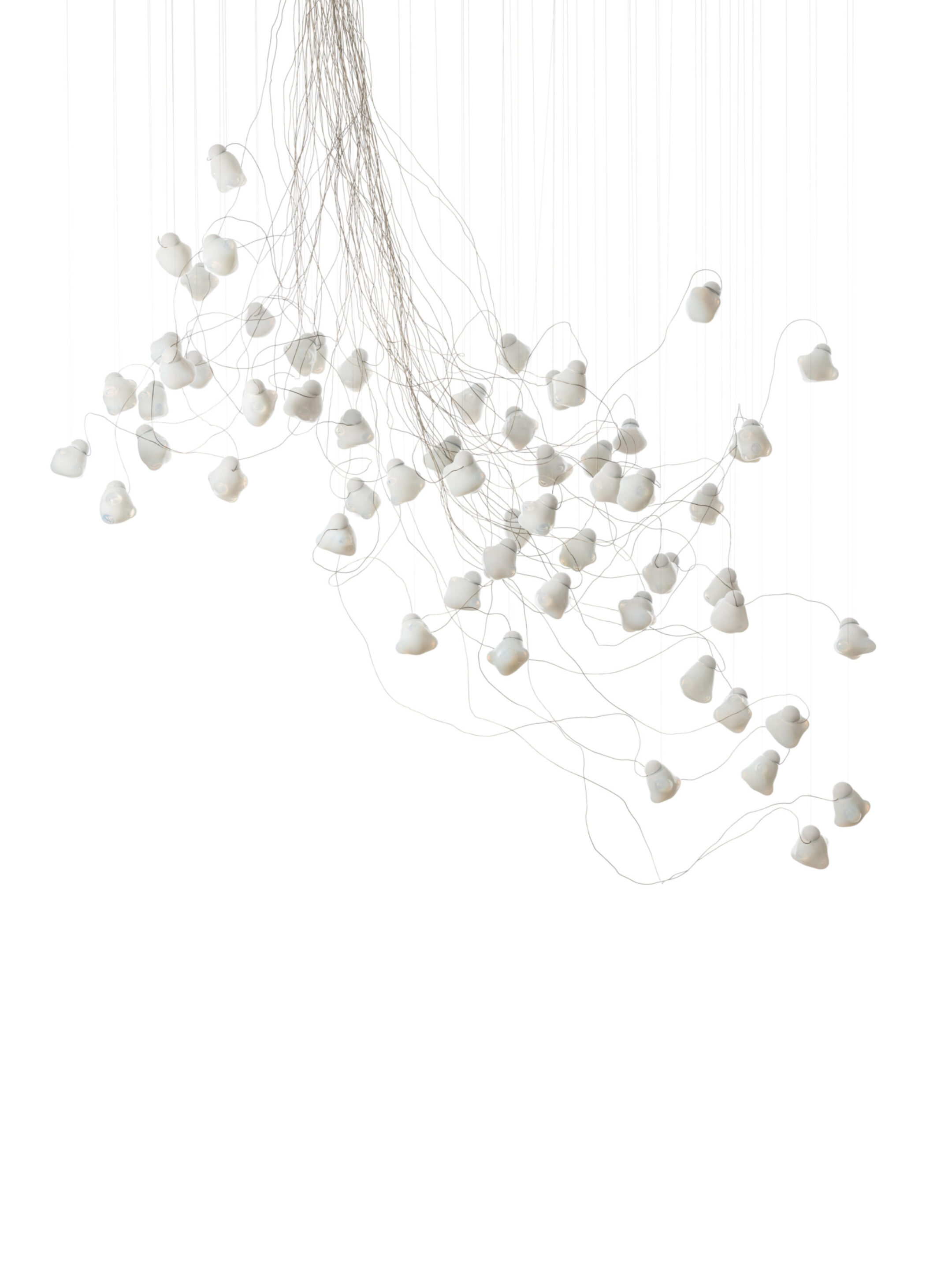 57 61 Sculptural Cable Nickel White Opaline Off