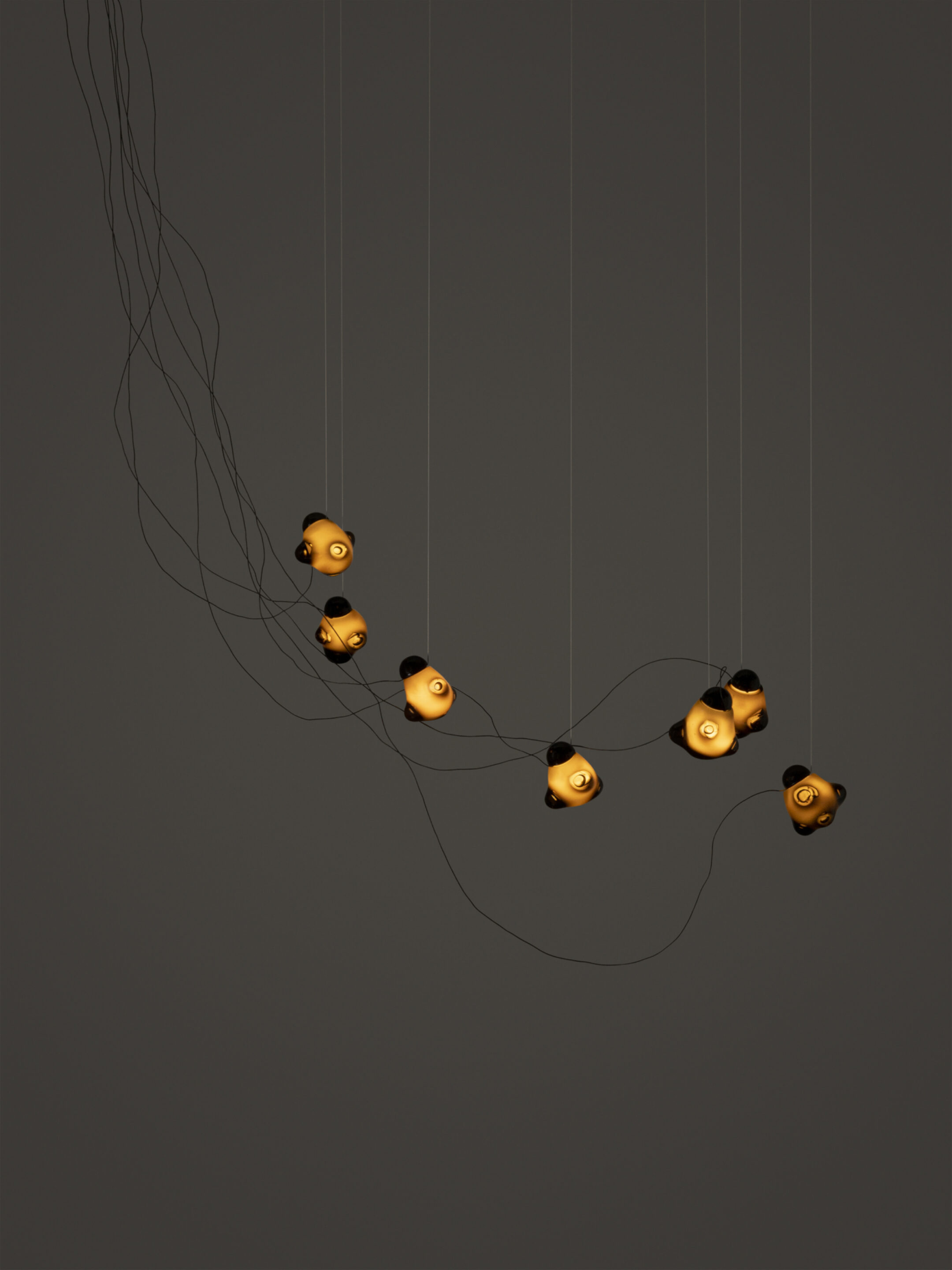 57 7 Sculptural Cable Black Grey Dark