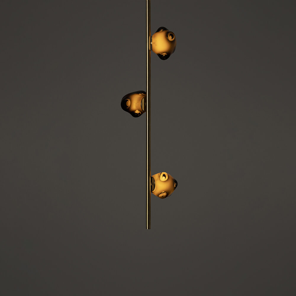 57 3 Ceiling 3ft Brass Grey Dark thumb