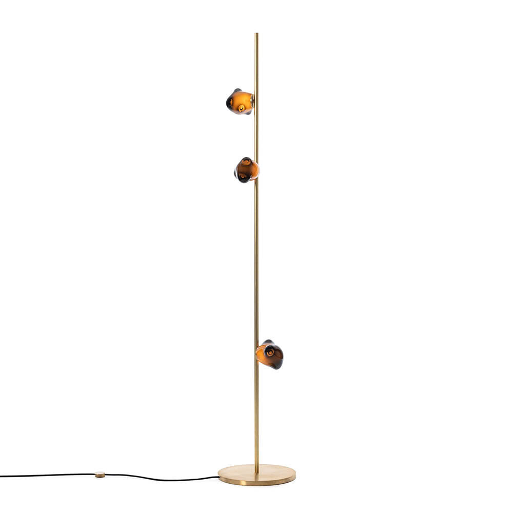 57 3 Floor 6ft Brass Grey On thumb