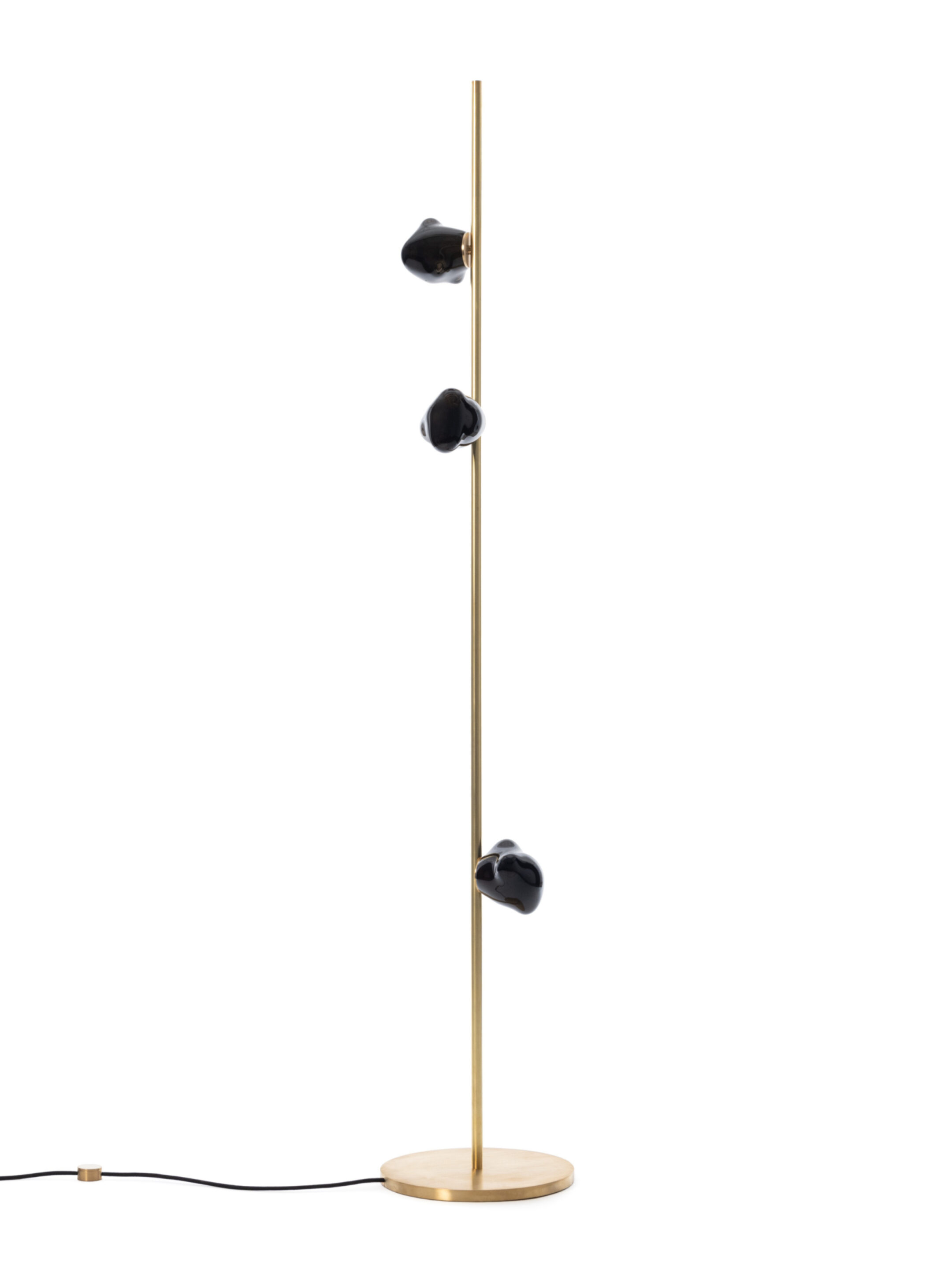 57 3 Floor 6ft Brass Grey Off