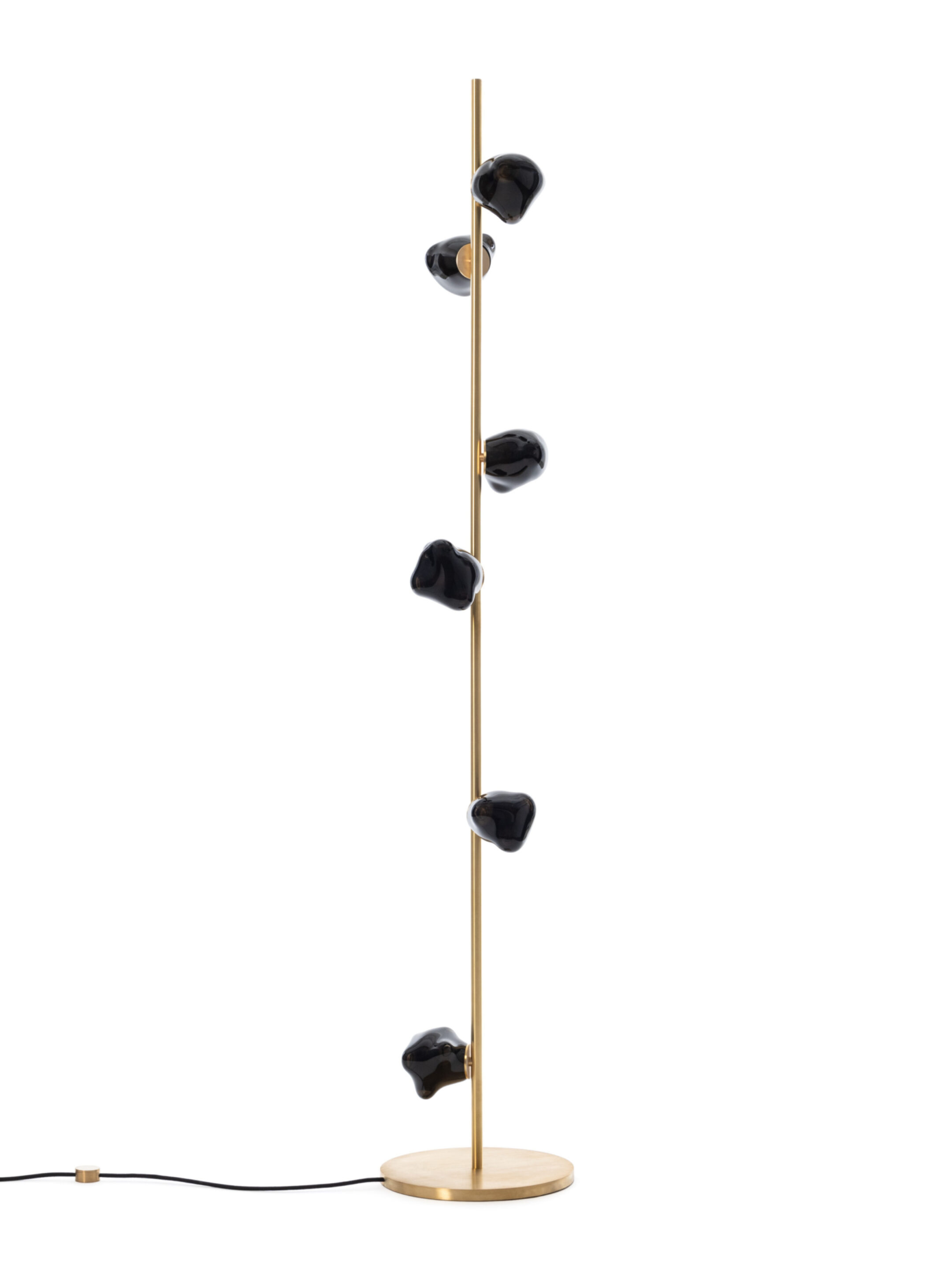 57 6 Floor Brass Grey Off