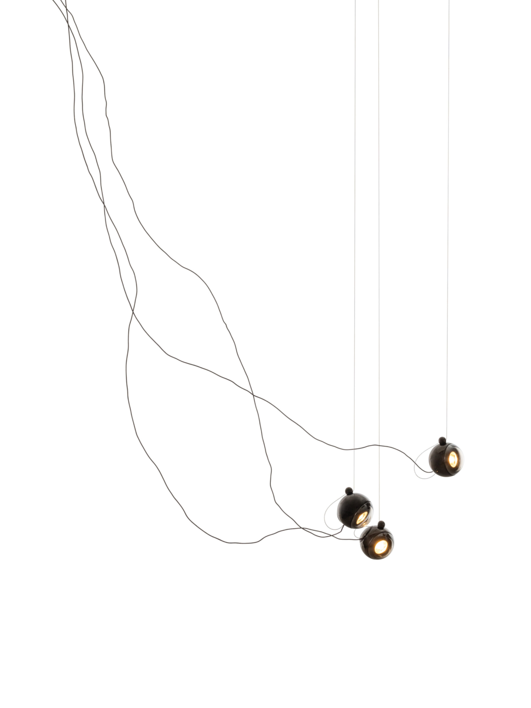 74 3 Sculptural Cable Black On