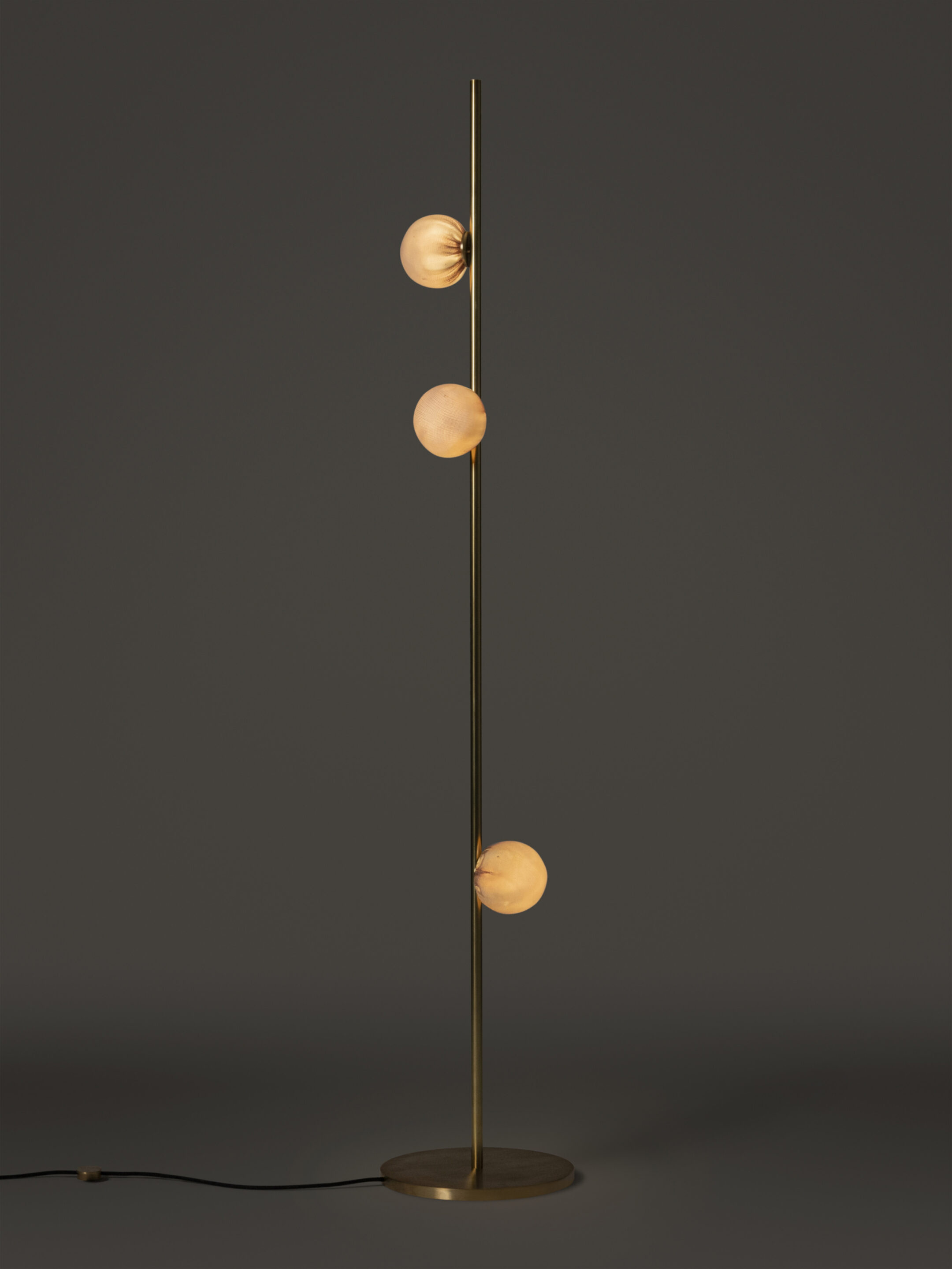 84 3 Floor 6ft Brass Dark