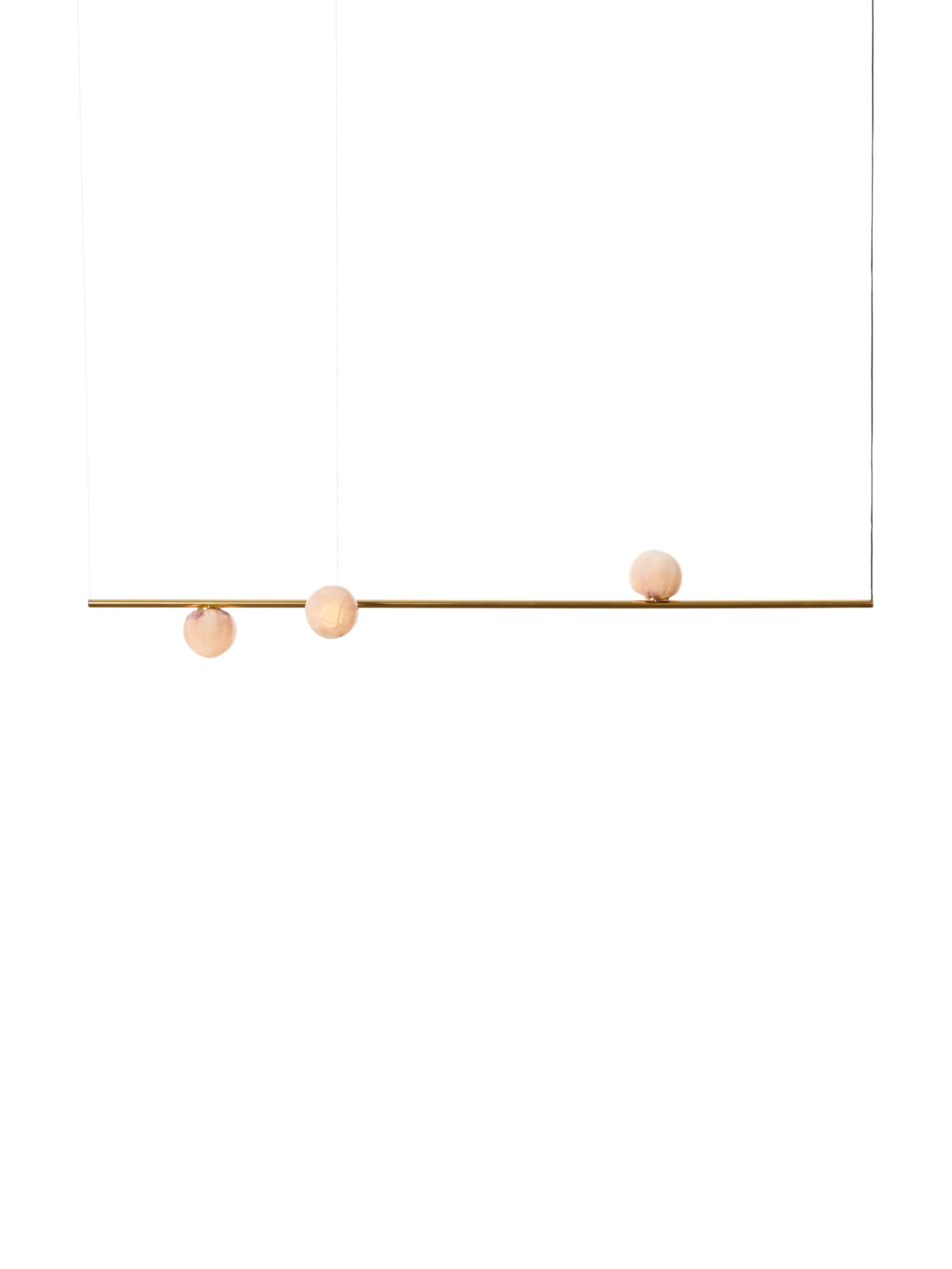 84 3 Suspended H 6ft Brass On