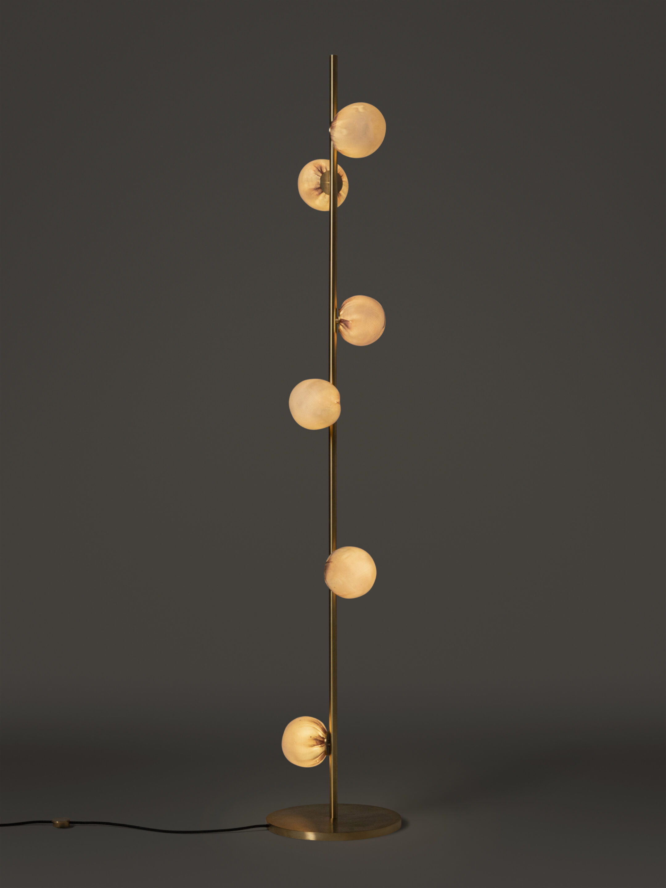 84 6 Floor Brass Dark