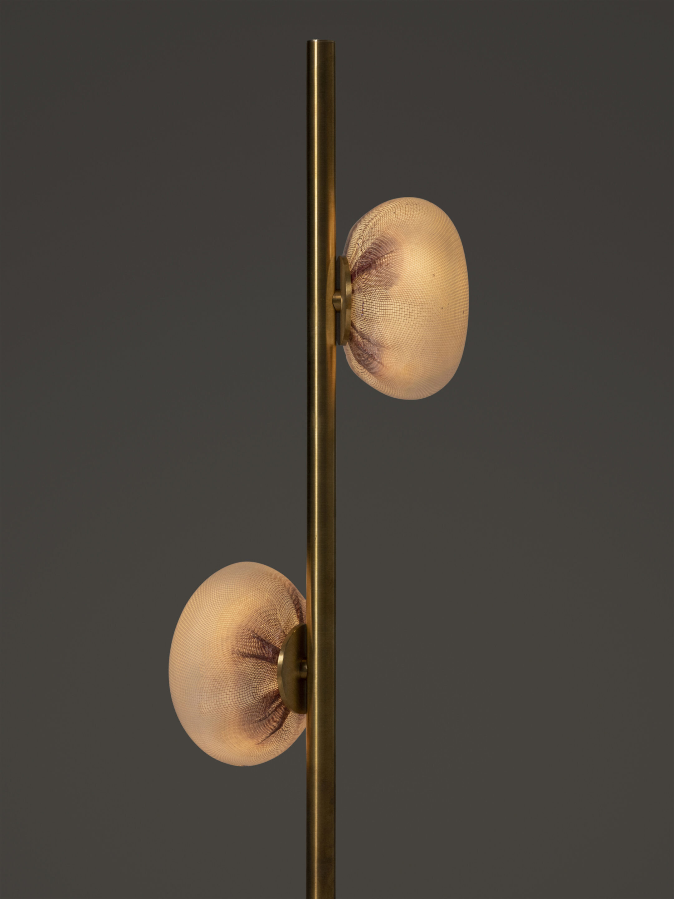 84v Floor Brass Dark Detail
