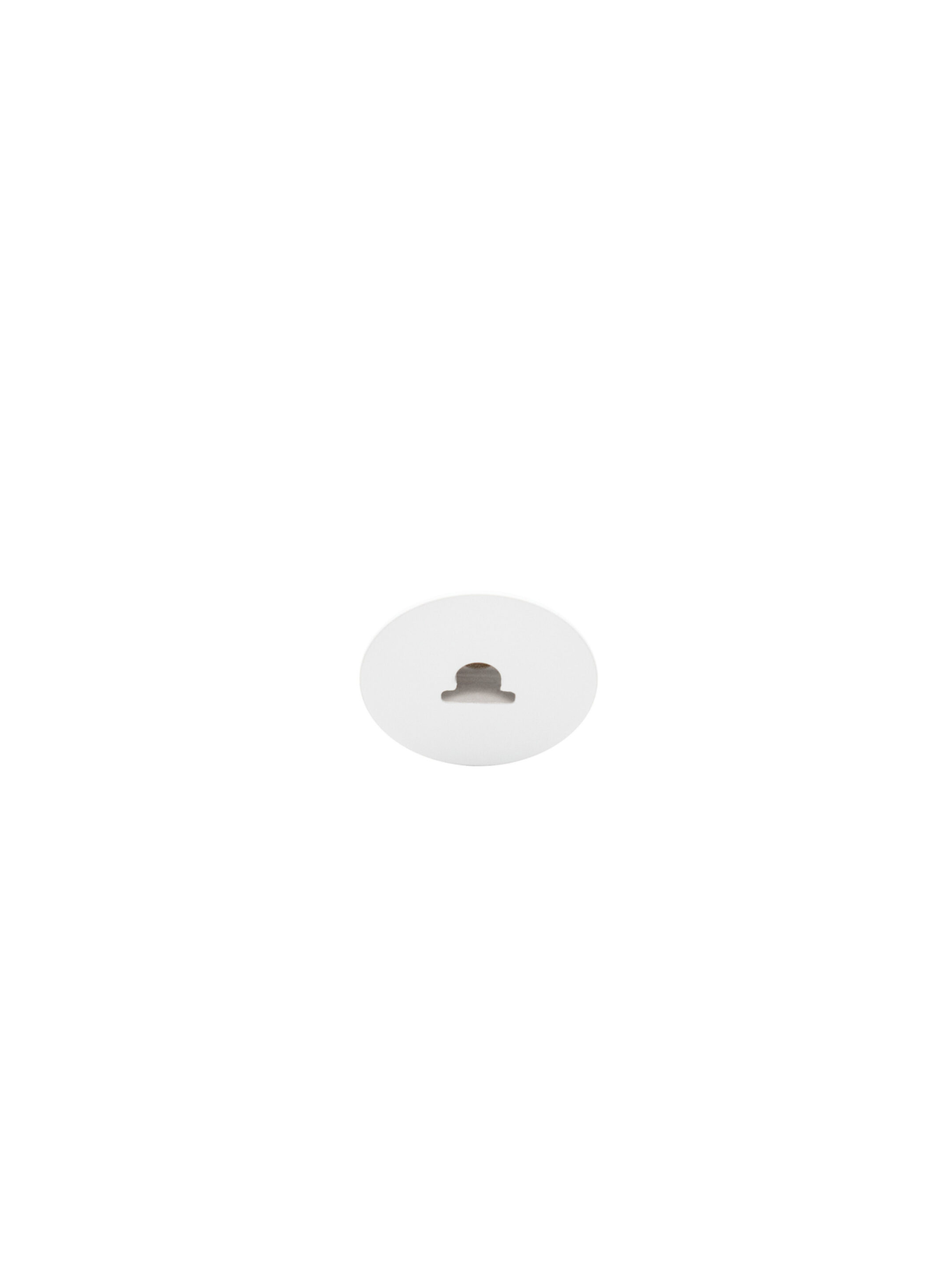 Canopy Mini Flush Mount White Cutout